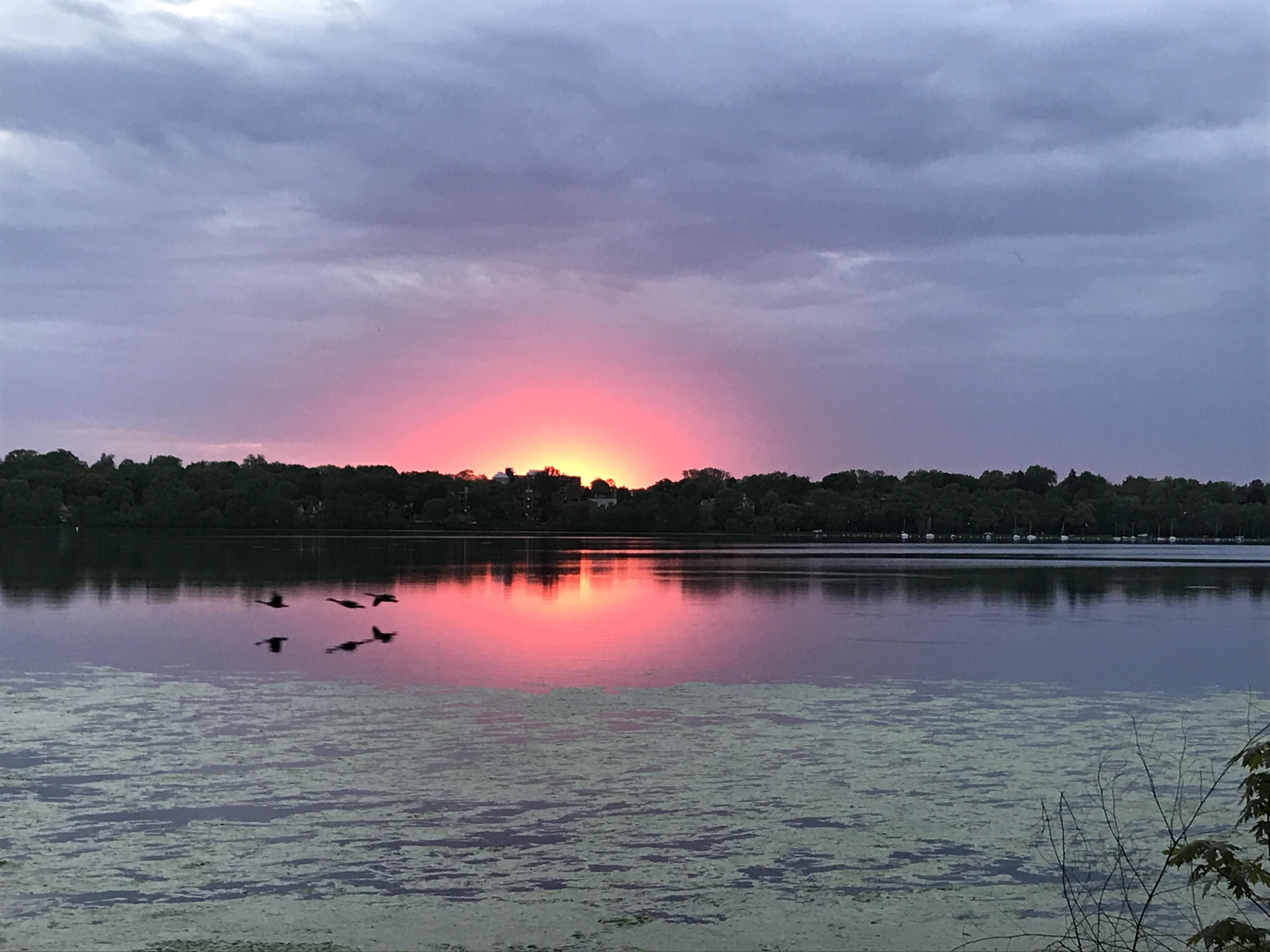 Tonight's sunset walking around Lake Harriet r/Minneapolis