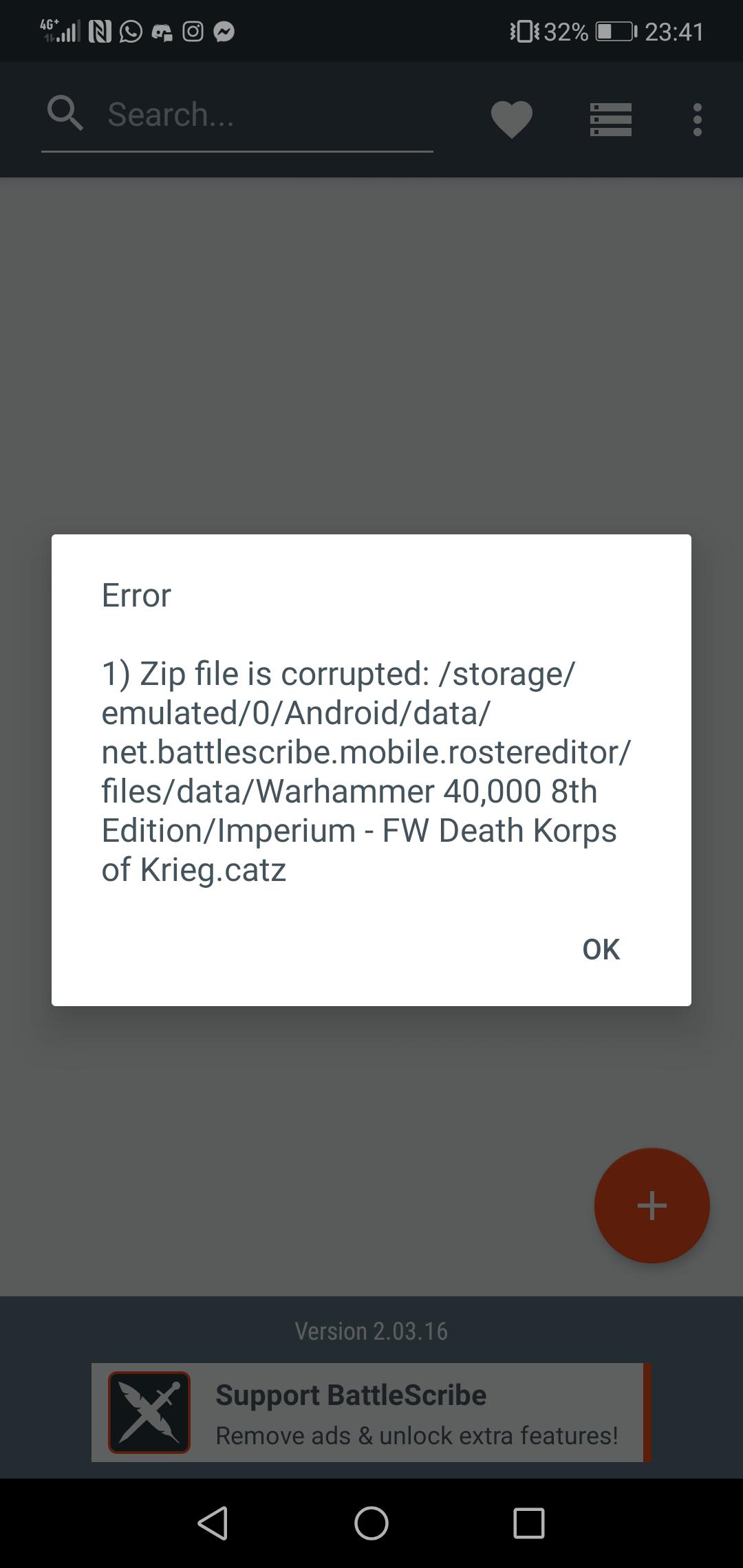 Do any of you use battle scribe? I keep on trying to make a list and