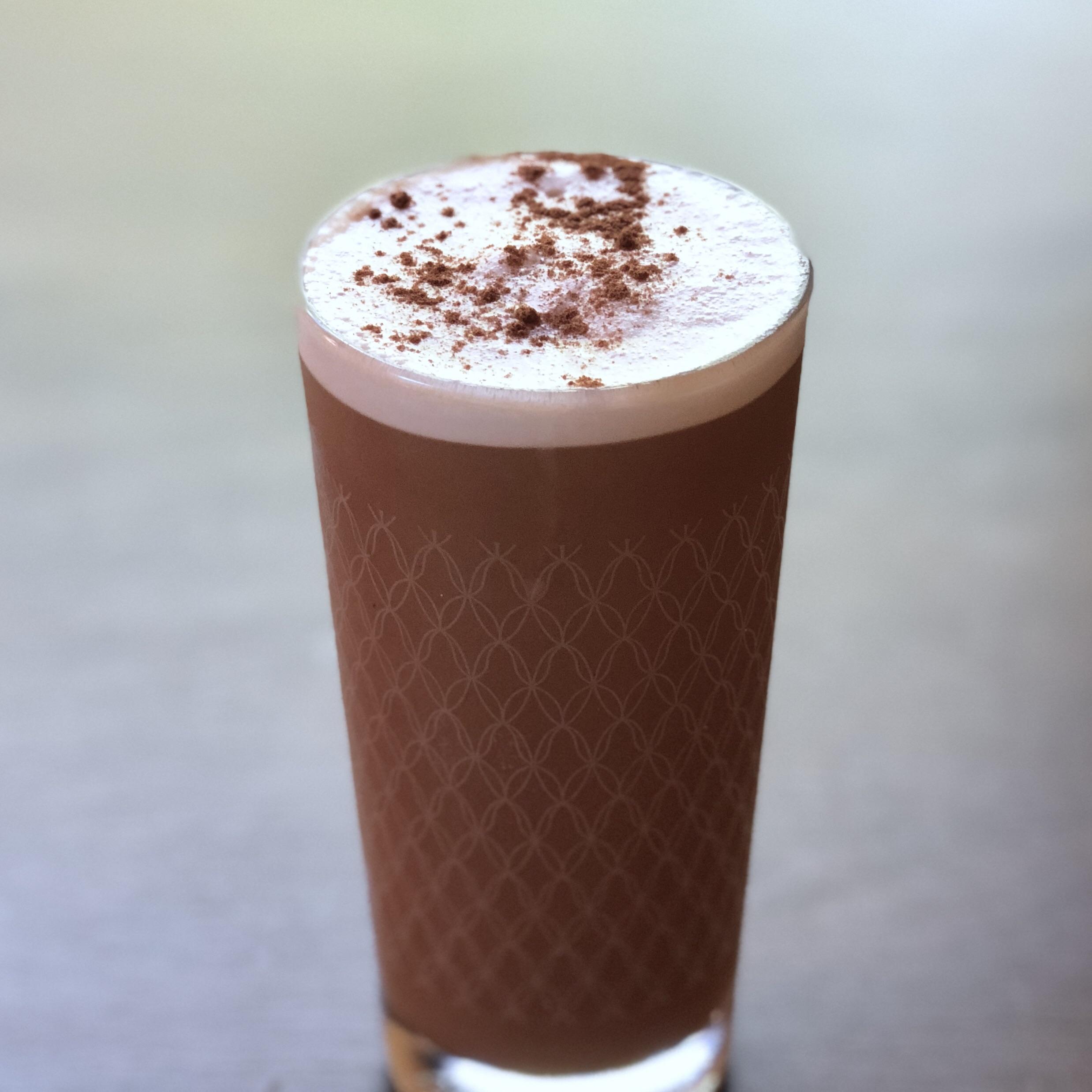 BREW BRANDY BUZZ, cold brew nitro cocktail (ramos gin fizz inspiration