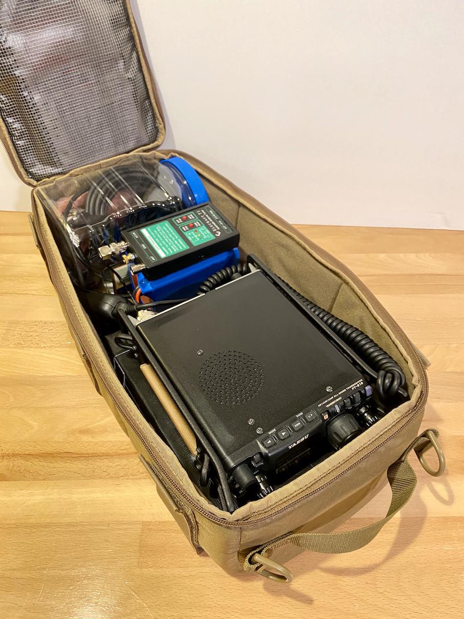 I built new field bag inserts for HF radio and photography, so I can