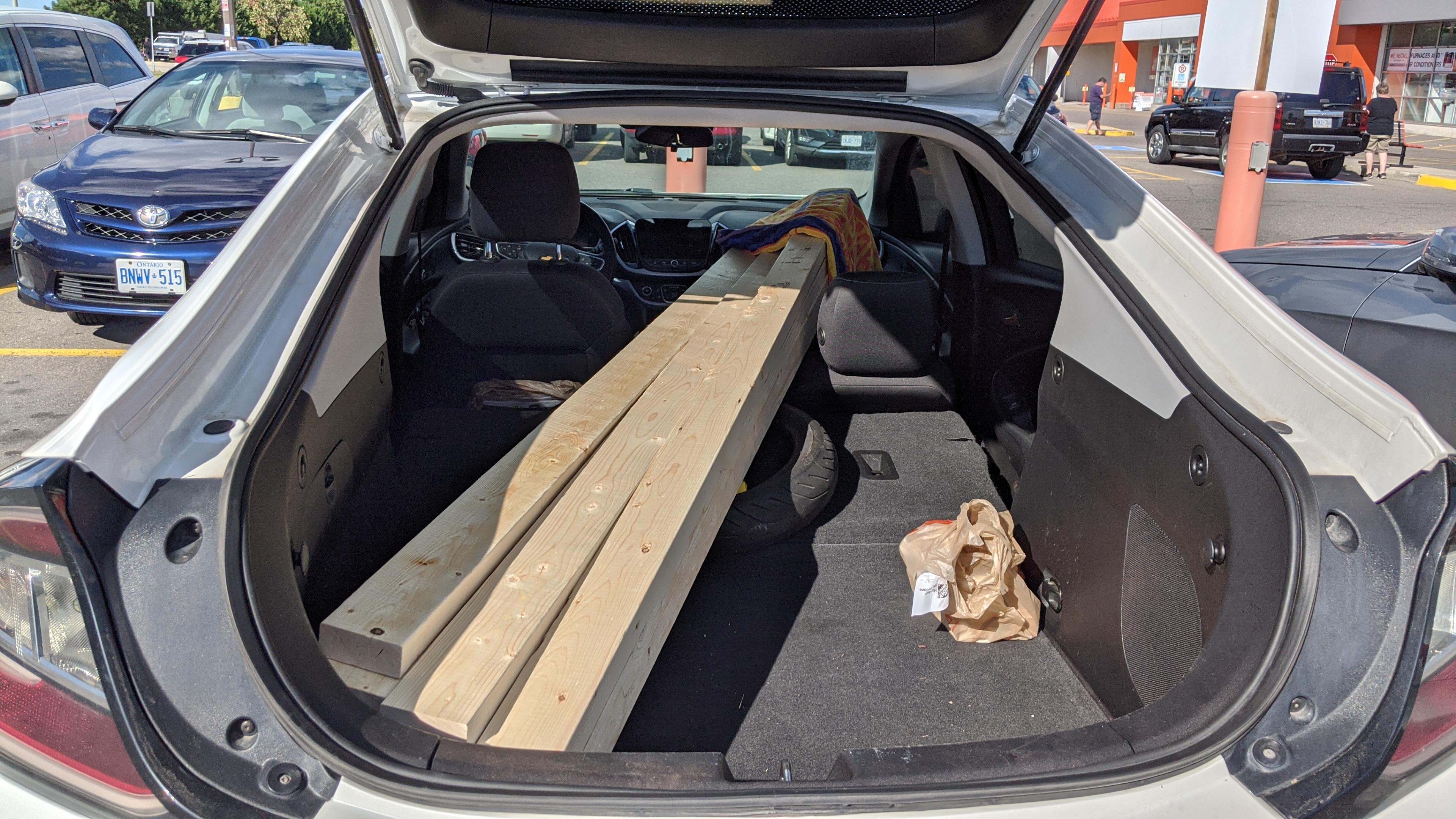 12 8foot 2x4s with room for more r/volt