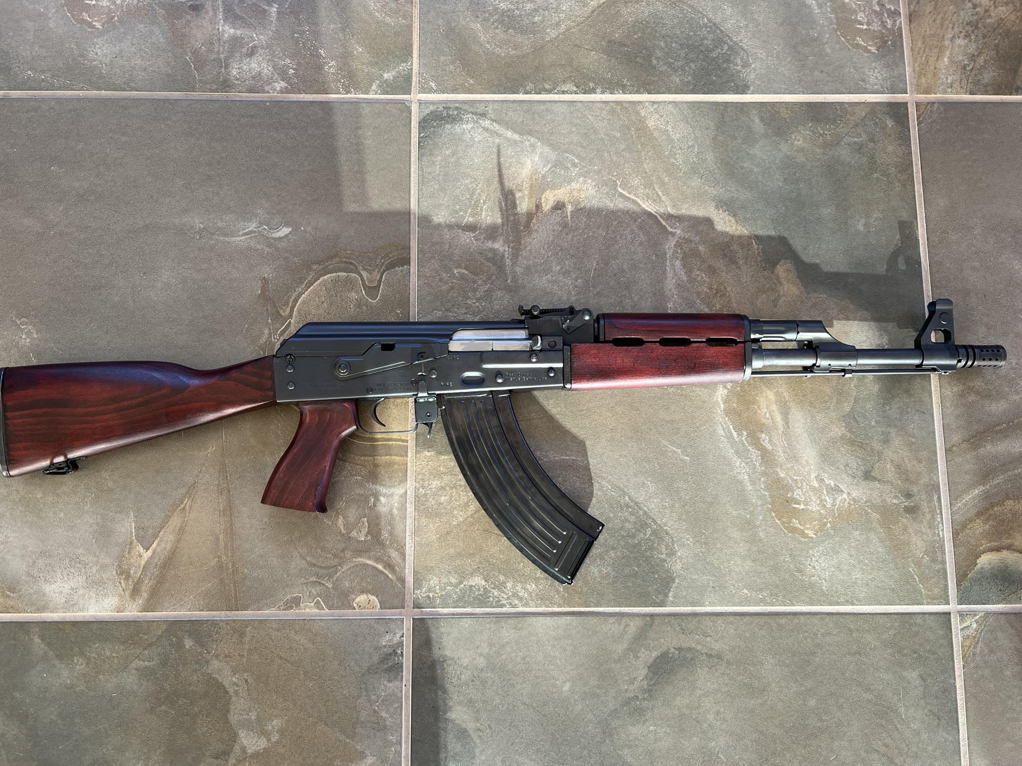 Serbian red furniture installed. Man I love this M70! r/ak47