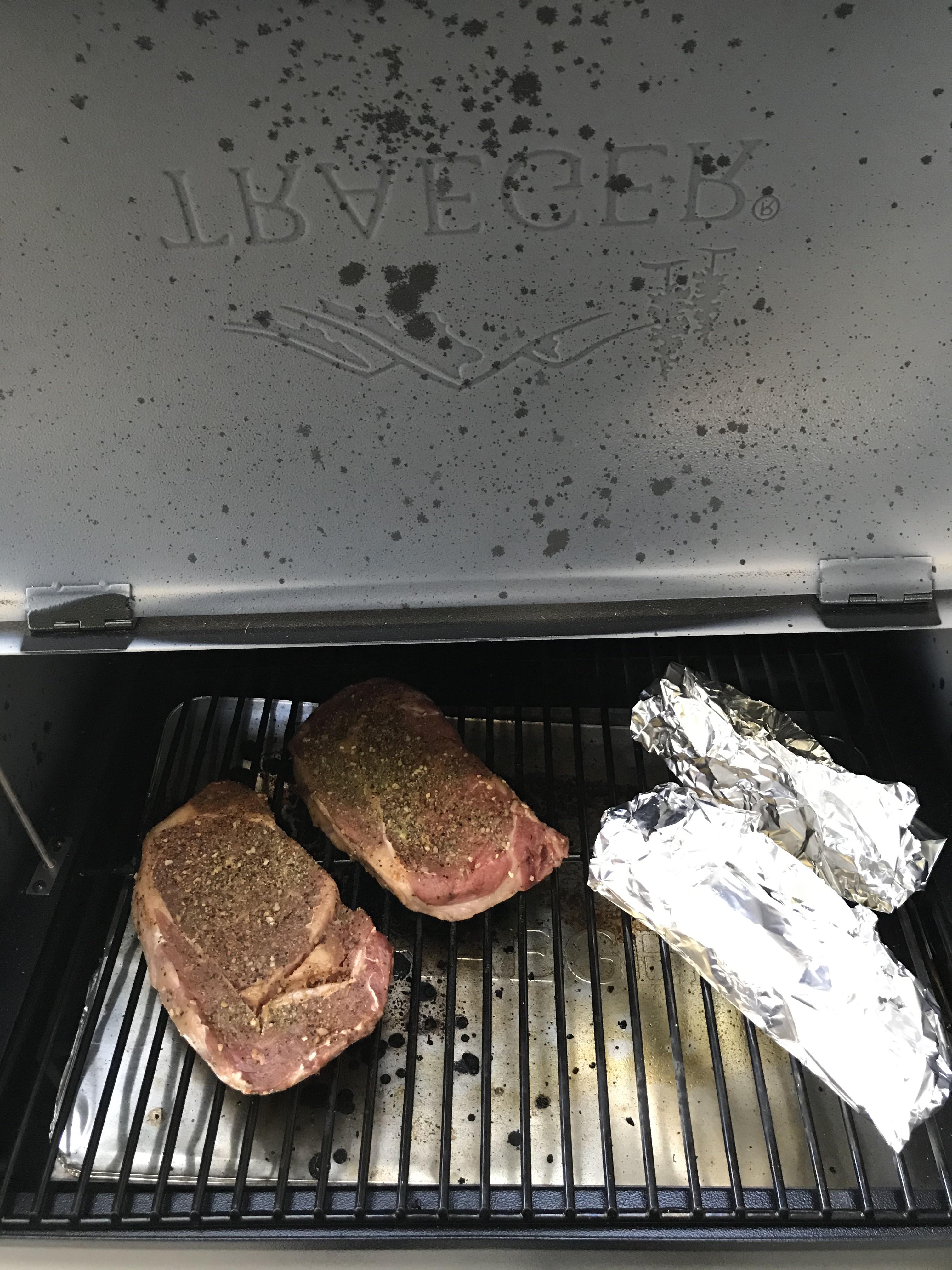 Just got a Traeger recently. First time grilling up Rib Eyes. Can’t