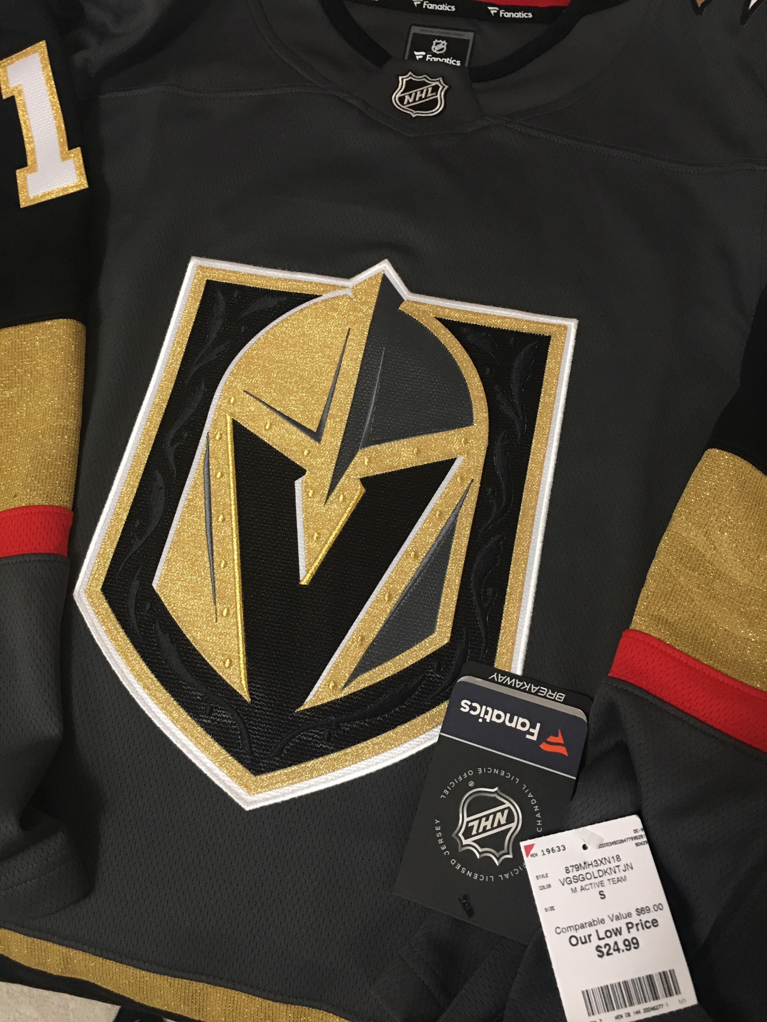 Shout out to whoever posted the 25 Burlington vgk jerseys r
