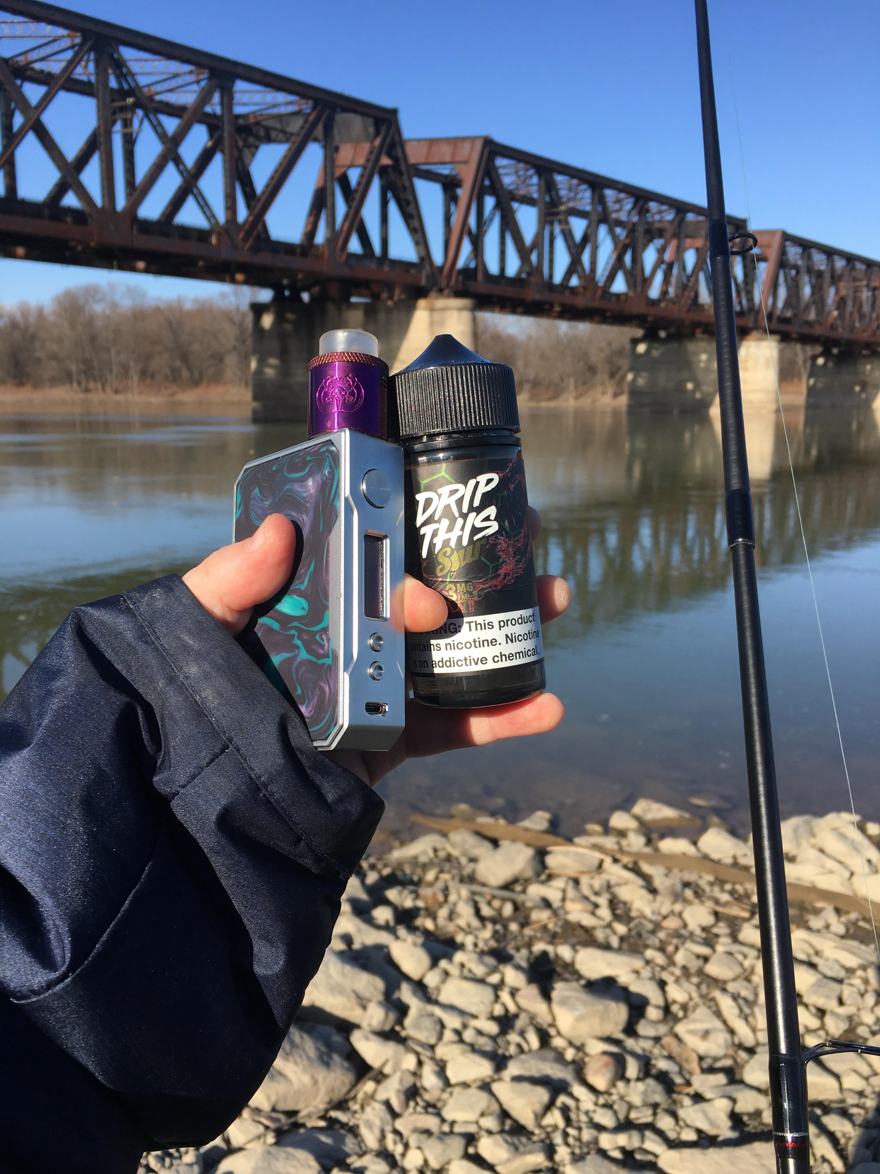 “Trying to Fish and Vape” Hand check r/Vaping