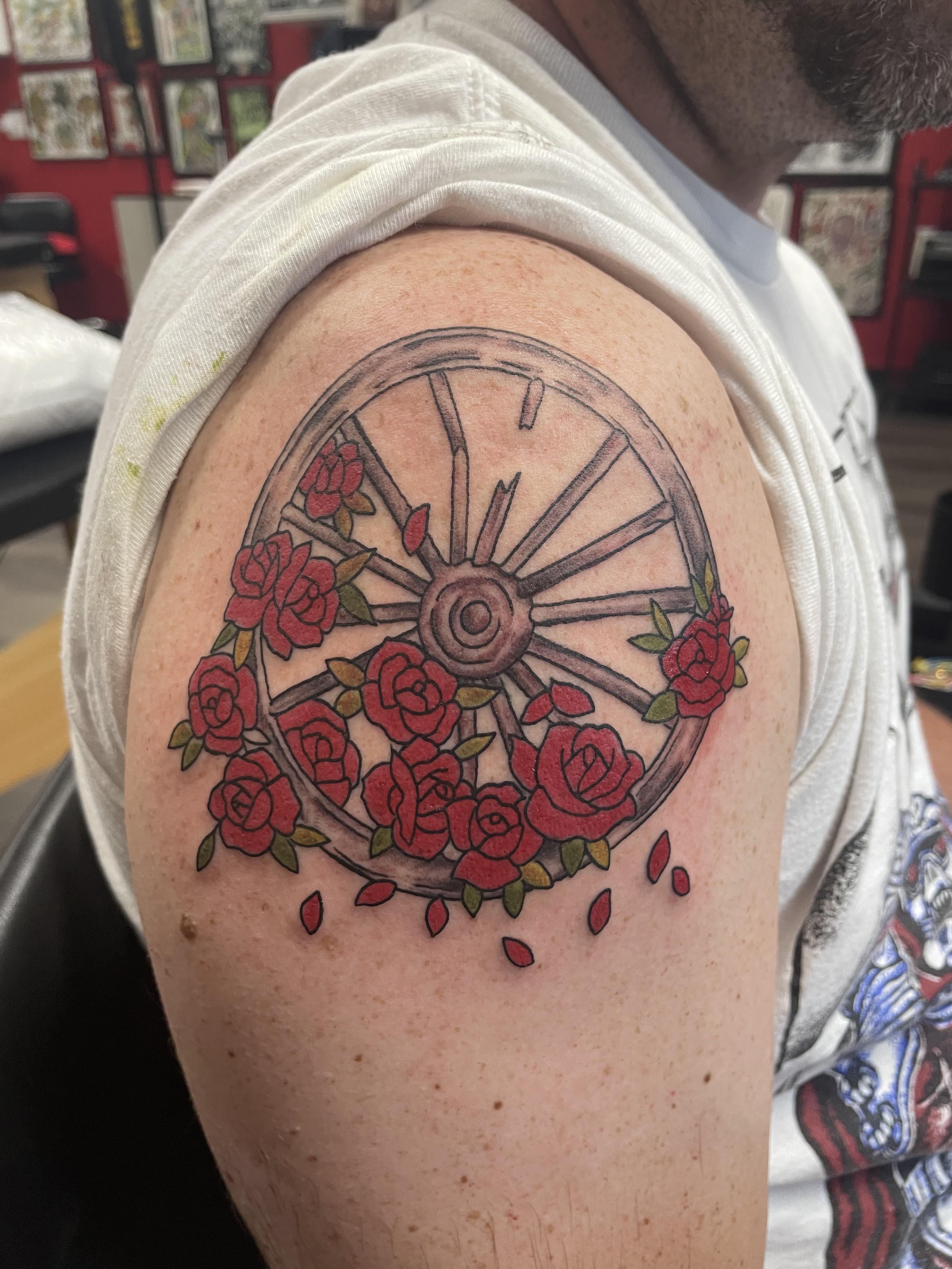 The Wheel…first ever tattoo r/gratefuldead