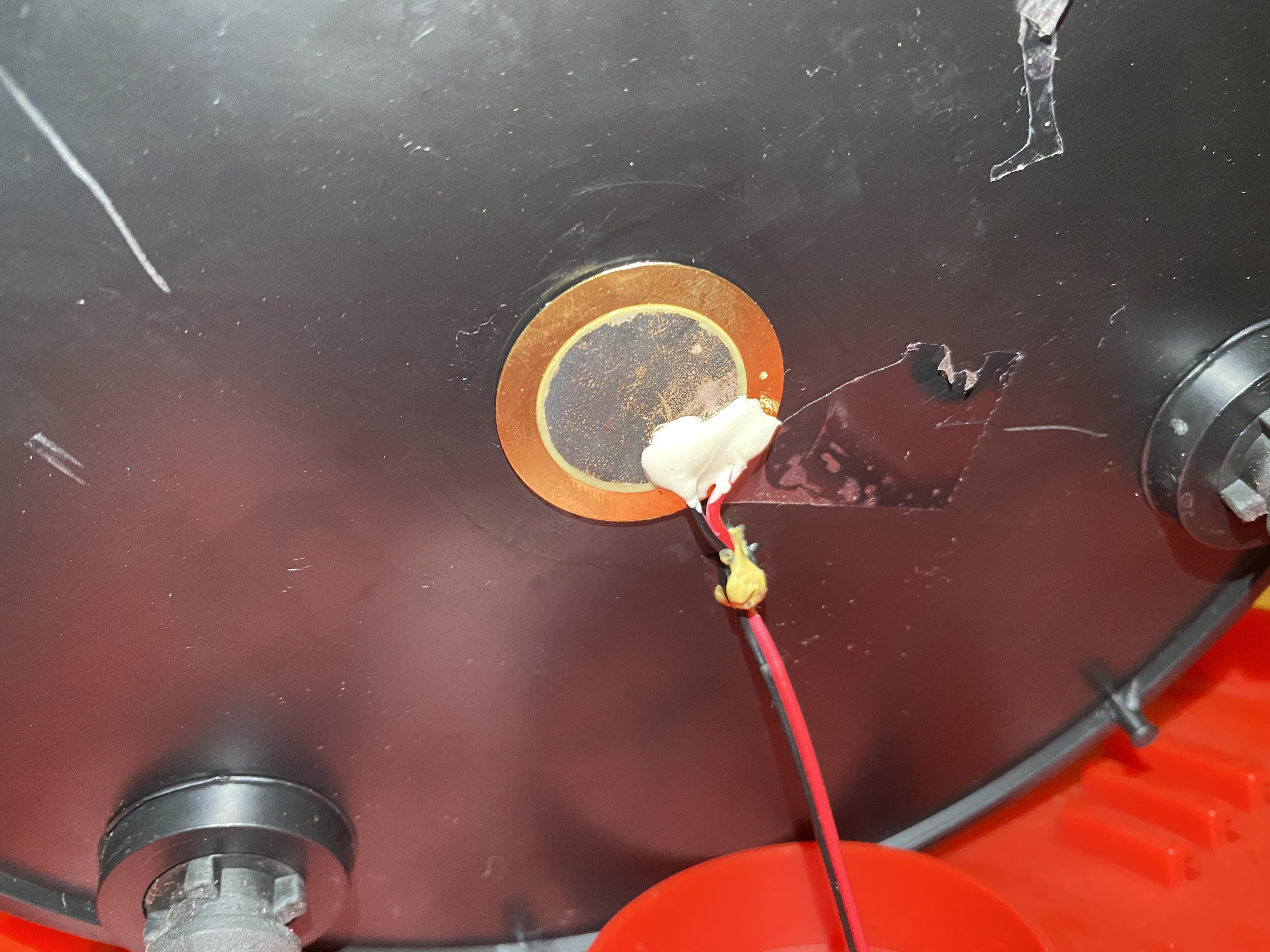 Bought these guitar hero drums but the red sensor isn’t working. What