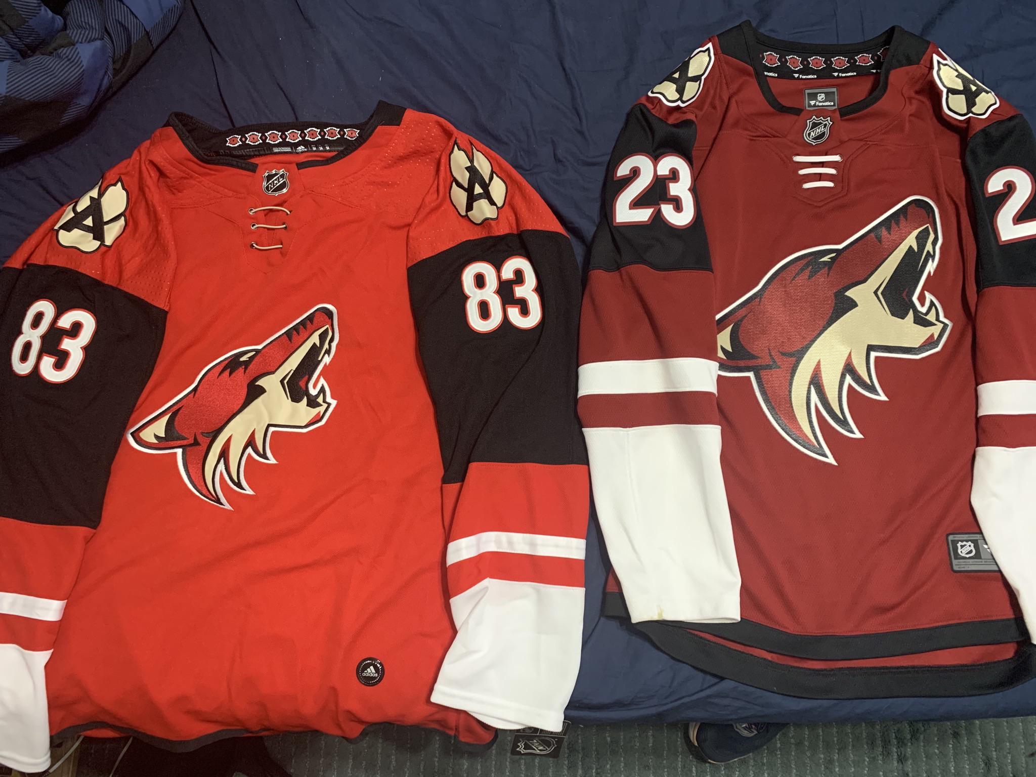 Thought I’d share a fake Adidas branded Jersey next to a Fanatics