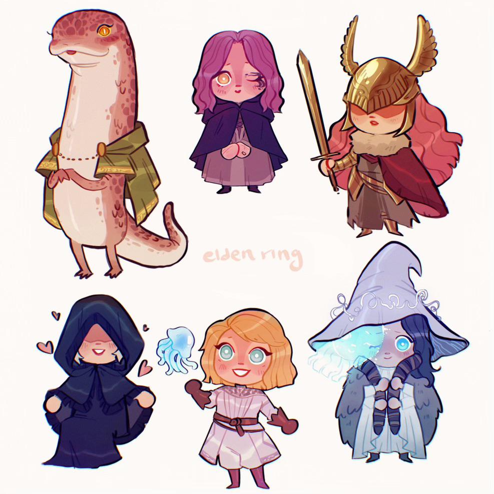 Ladies of Elden Ring by MaliaDoodles r/Eldenring