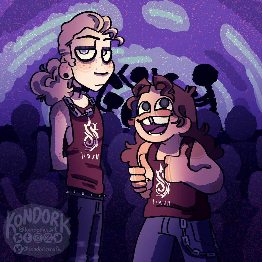 dee and heavys first concert! this is also technically the first metal