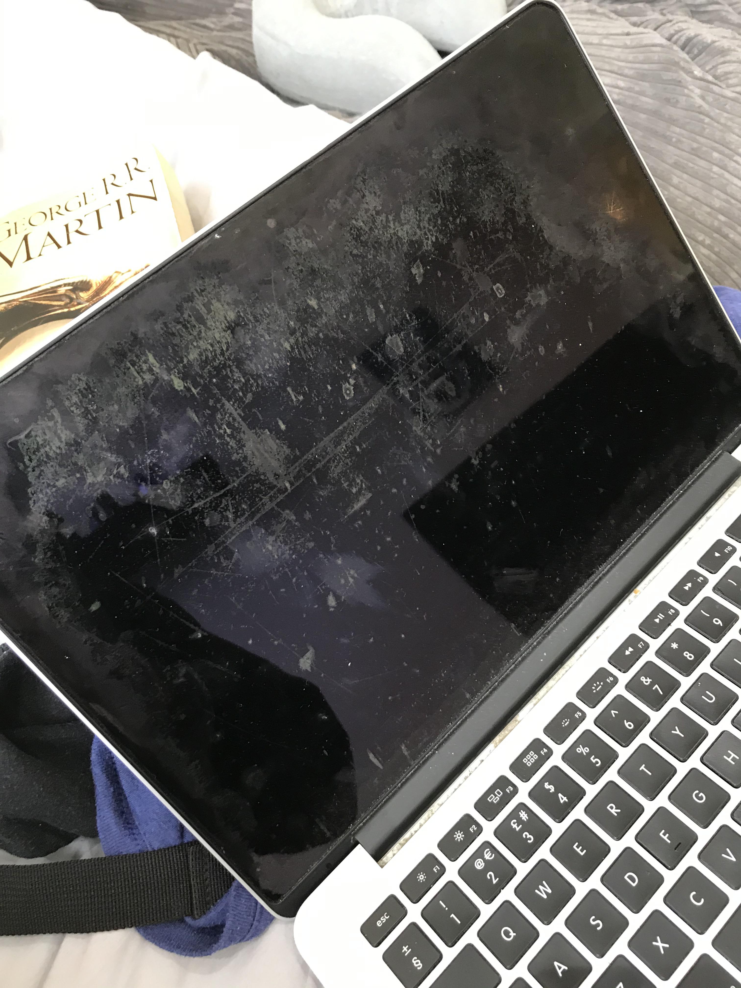 Does anyone know what these marks on my screen are? Thanks r/macbookpro