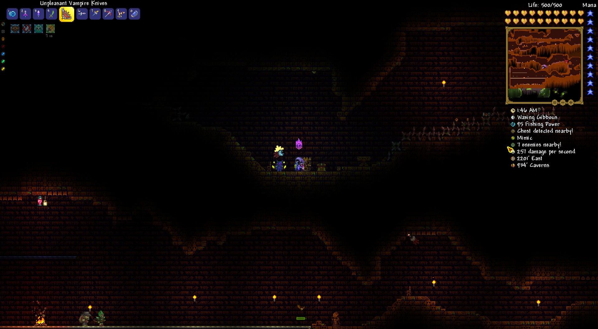 Made an arena for the Golem before I realized I need the Picksaw to