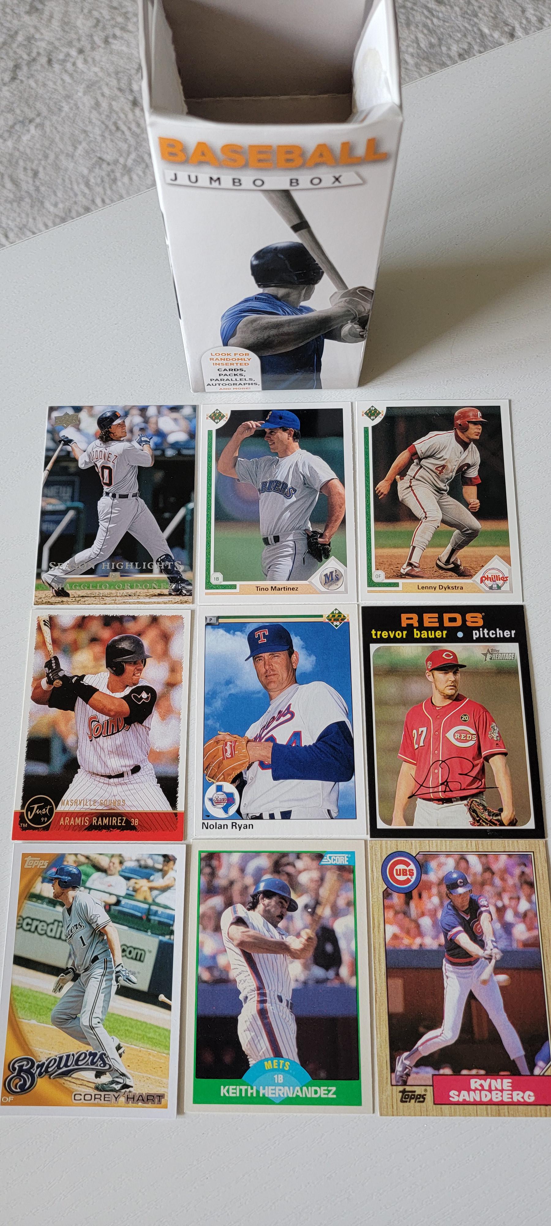 Some pulls from an incredibly random box of baseball cards at CVS r