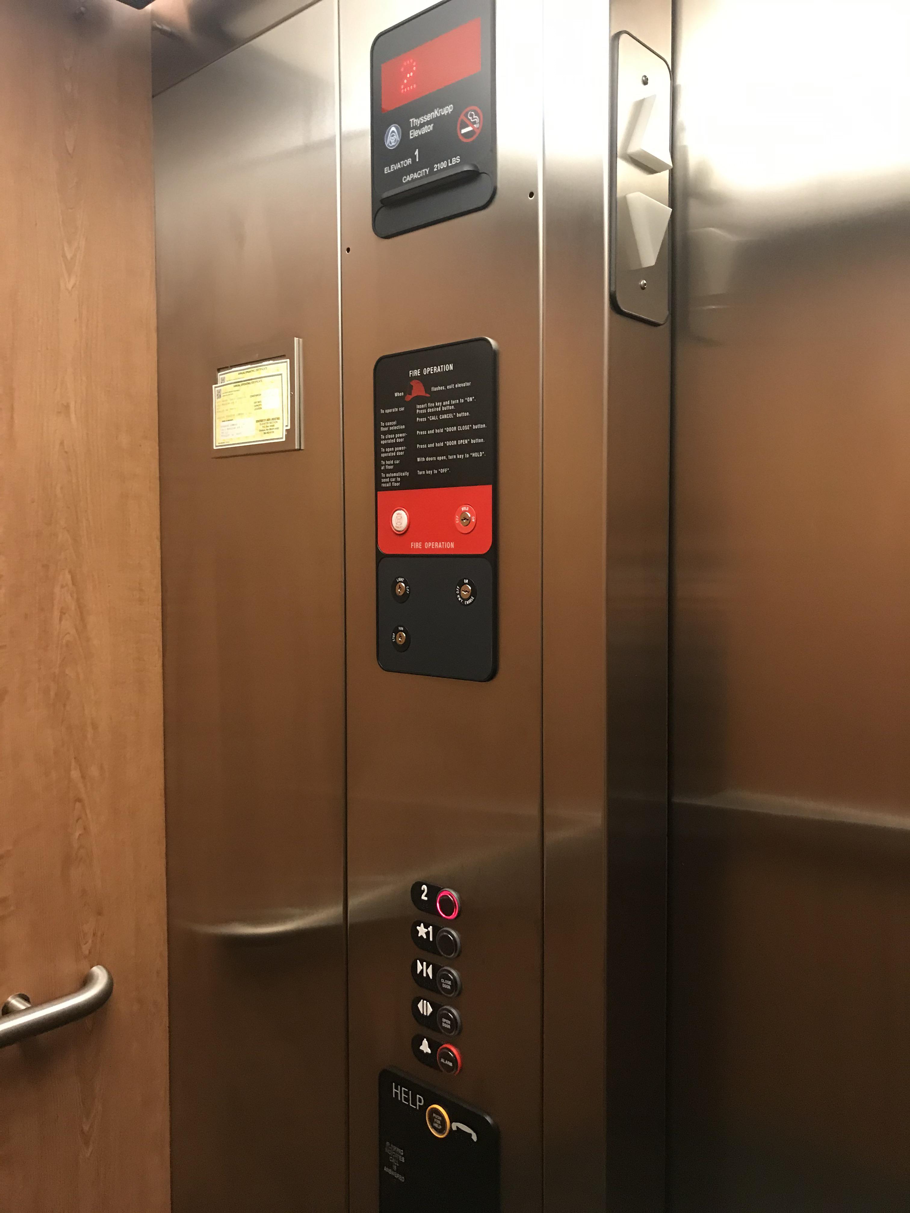 Just a basic ThyssenKrupp hydraulic elevator. r/Elevators