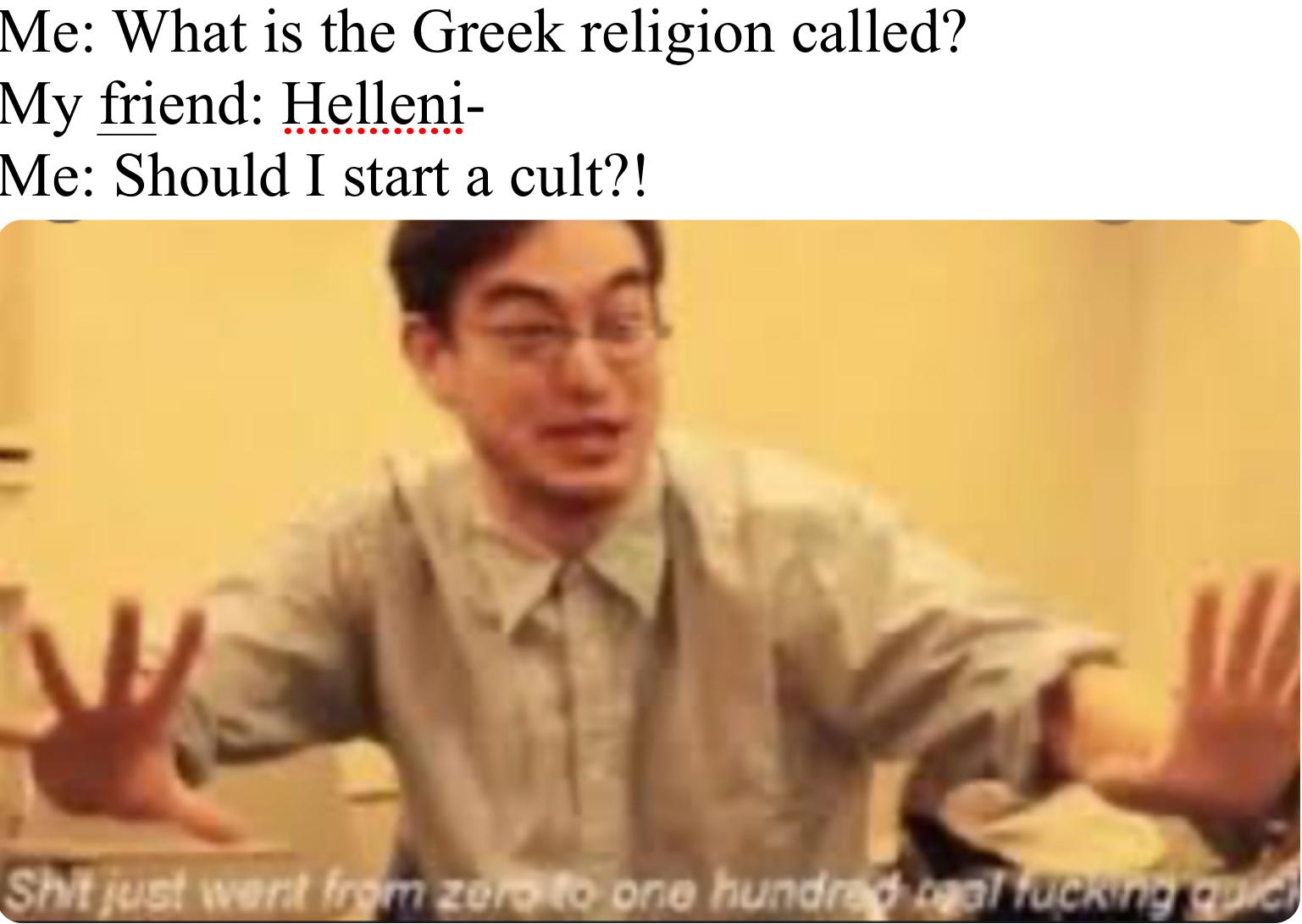 Should I start a cult? r/0to100