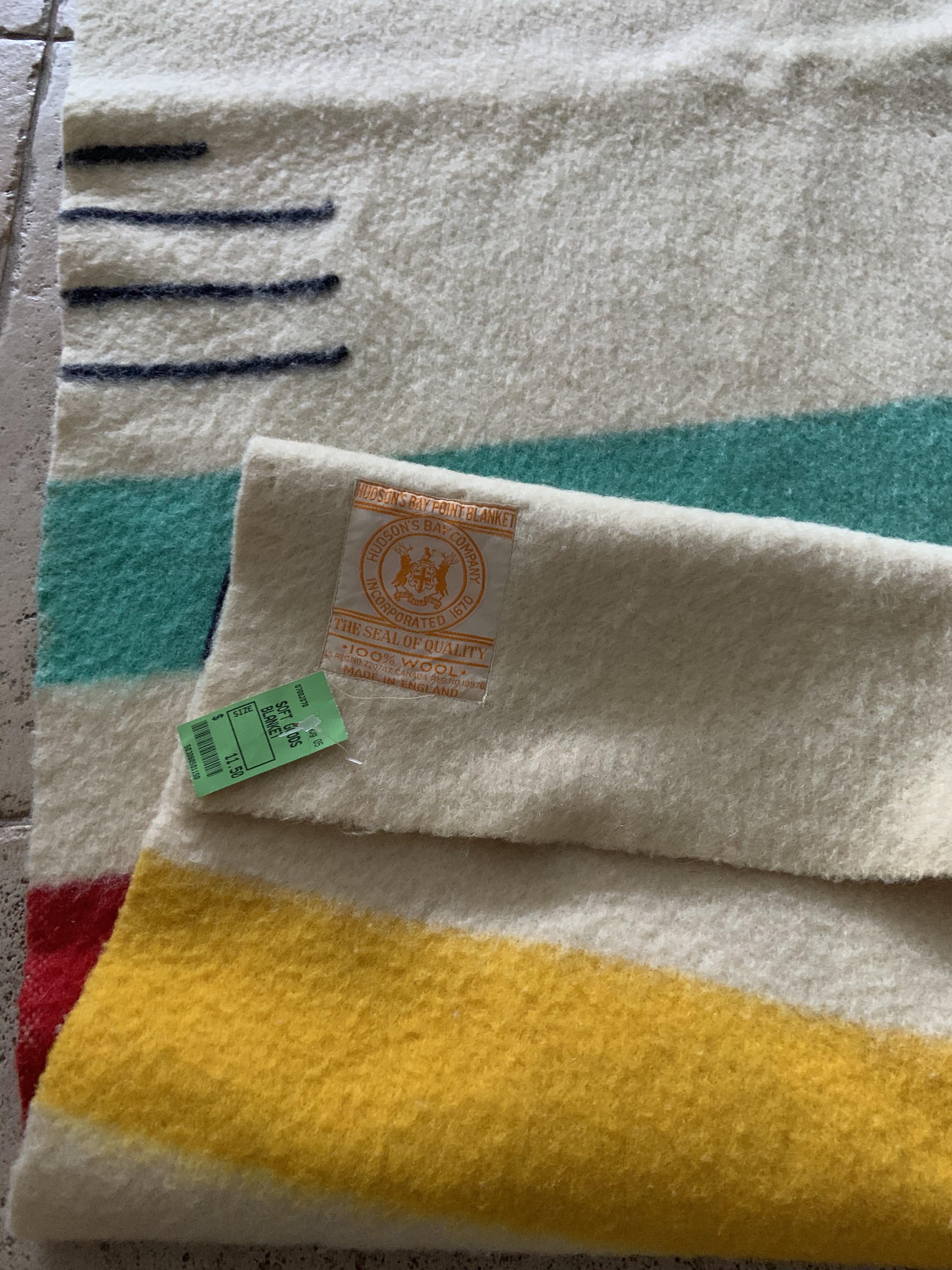Today’s 11.50 purchase; a Hudson’s Bay 3.5 point blanket from