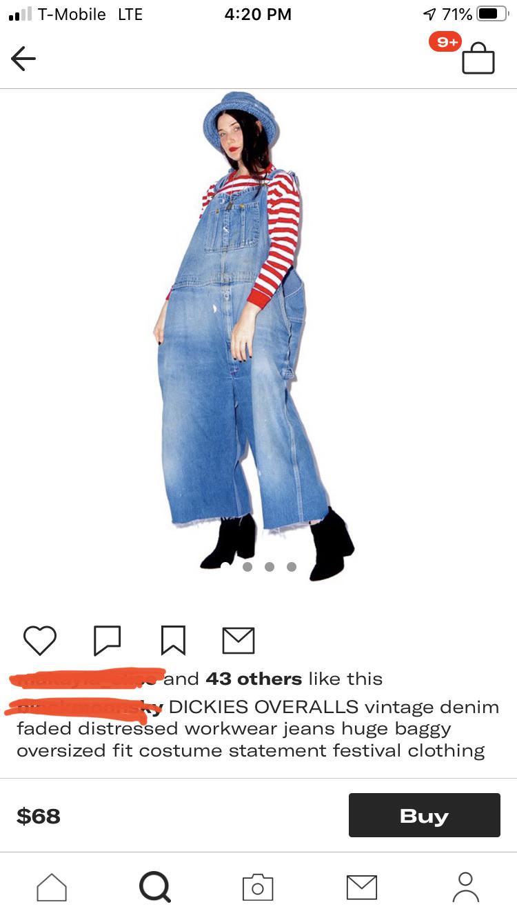 I thought I wore my jeans too big but I have met my match. (Not hating