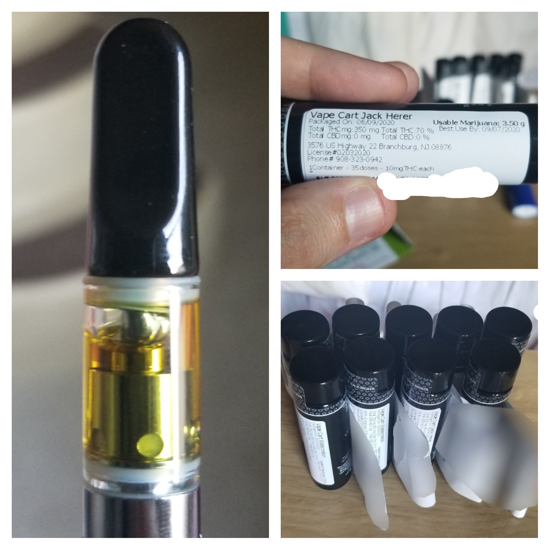 Zen Leaf NJ Dispensary experience and Jack Herer Cartridge review r