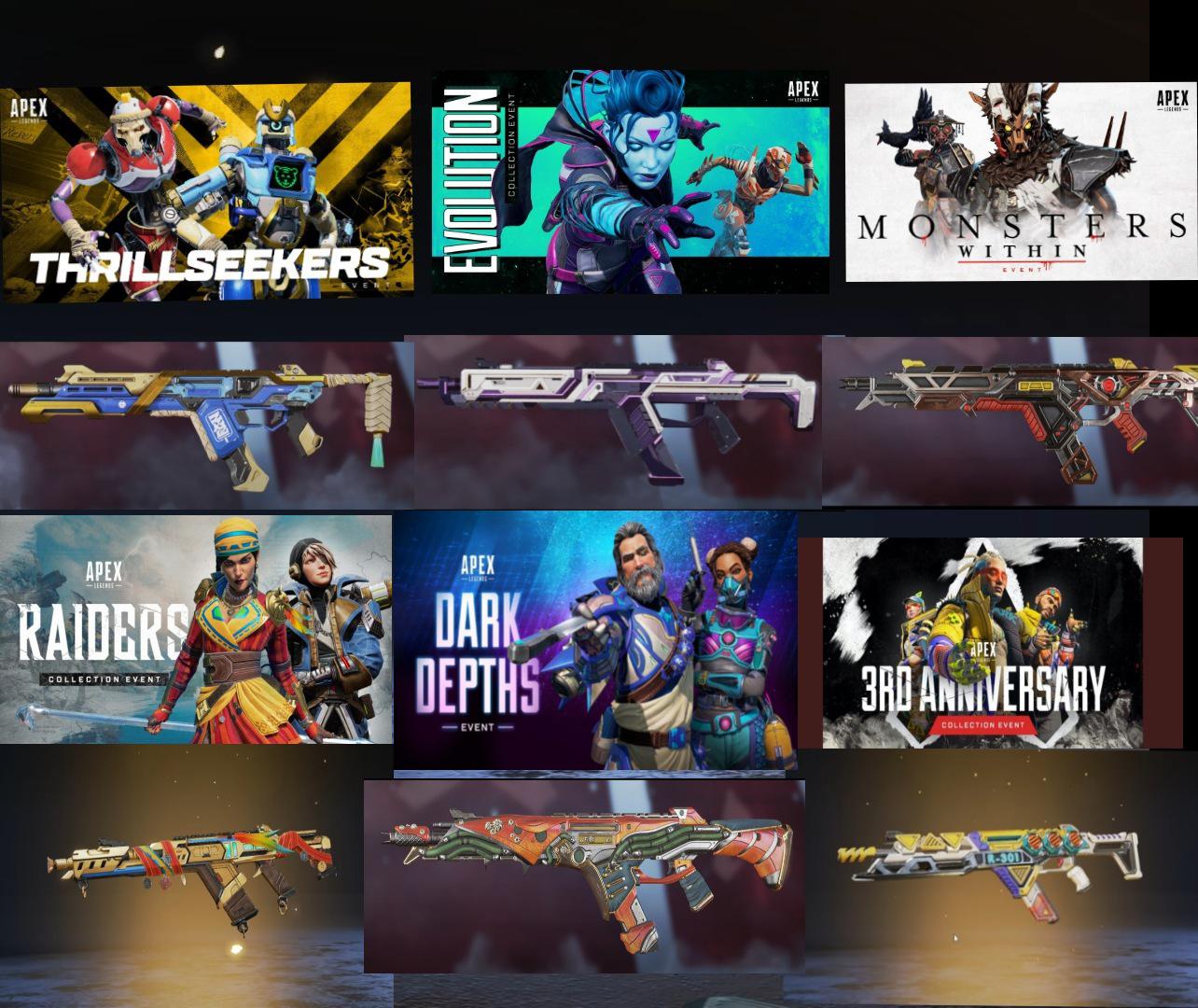 There has been a legendary r301 in the last 6 batches of new skins. I