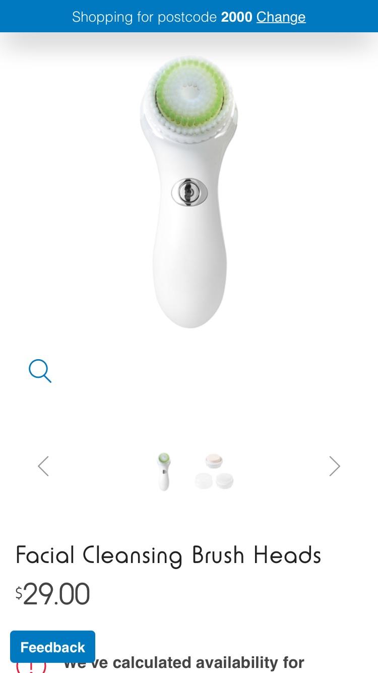 Facial Cleansing brush from Kmart. I picked it up today for 29 and