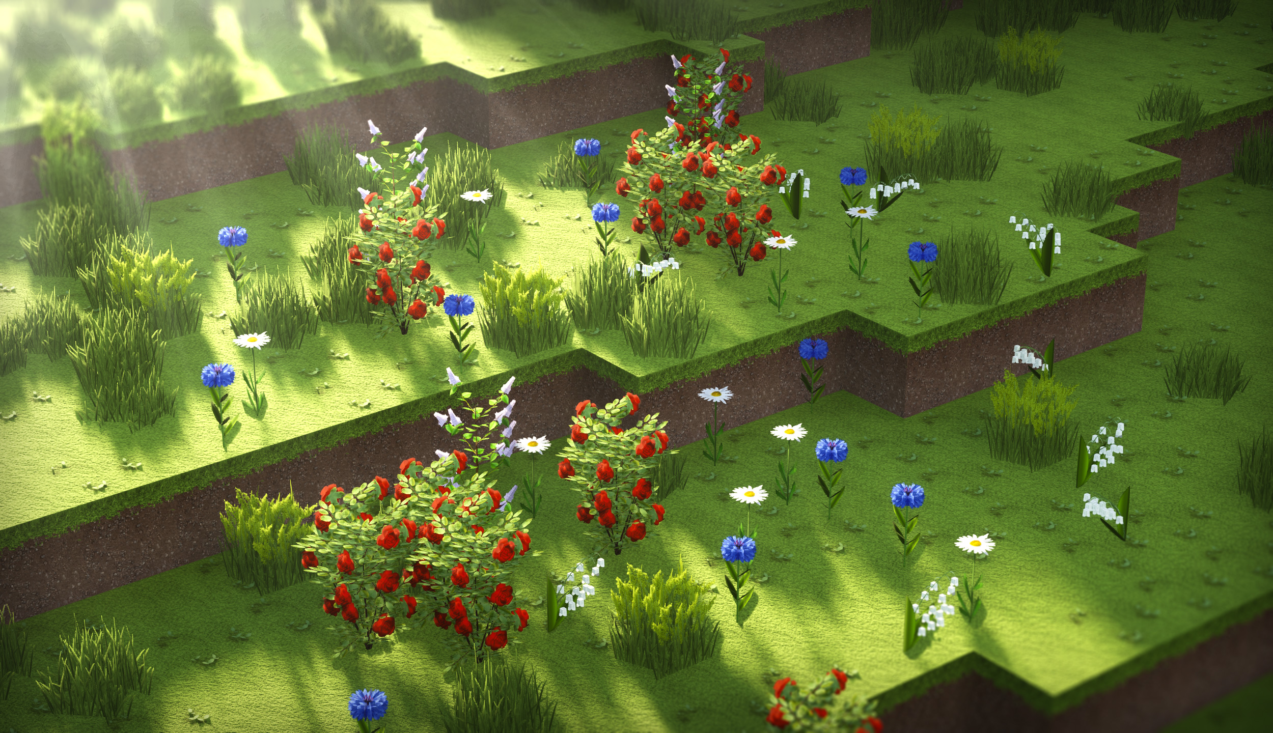 Roses are red, lilies are white, orchids are blue... the new flowers