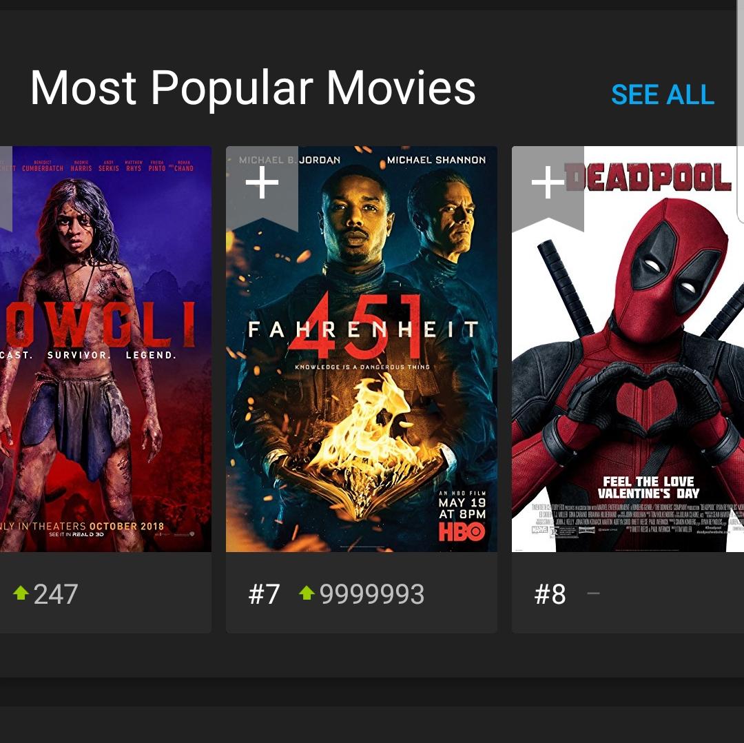 I didn't know there were so many movies in the whole world. r