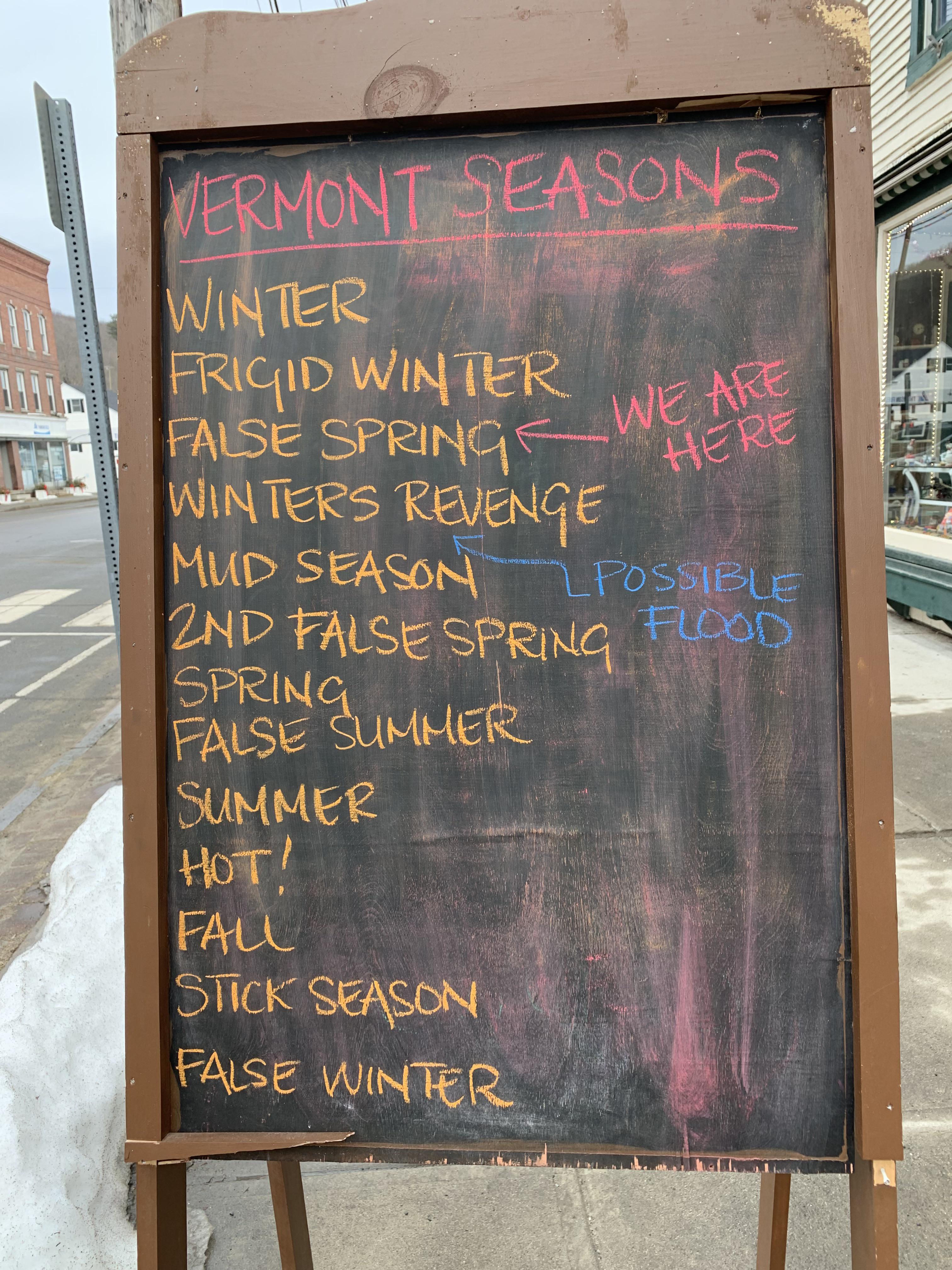 Sign in Bradford, Vt vermont