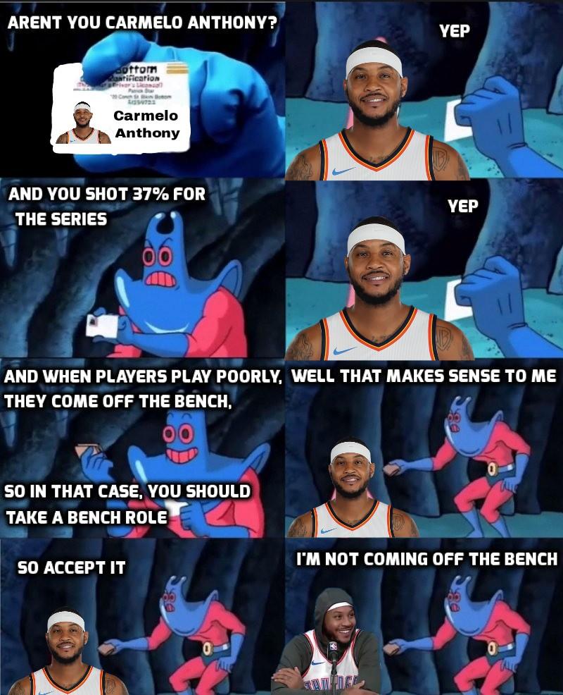 "Hey P they said i gotta come off the bench." r/Thunder