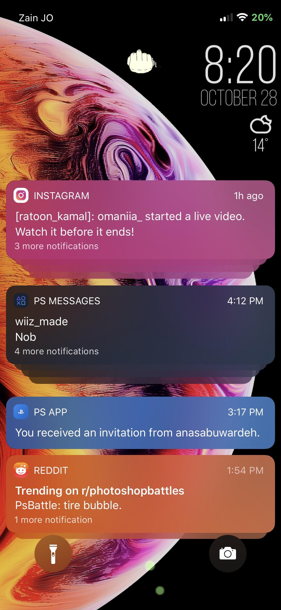 [help] can I make it so I have to swipe up for the notifications to