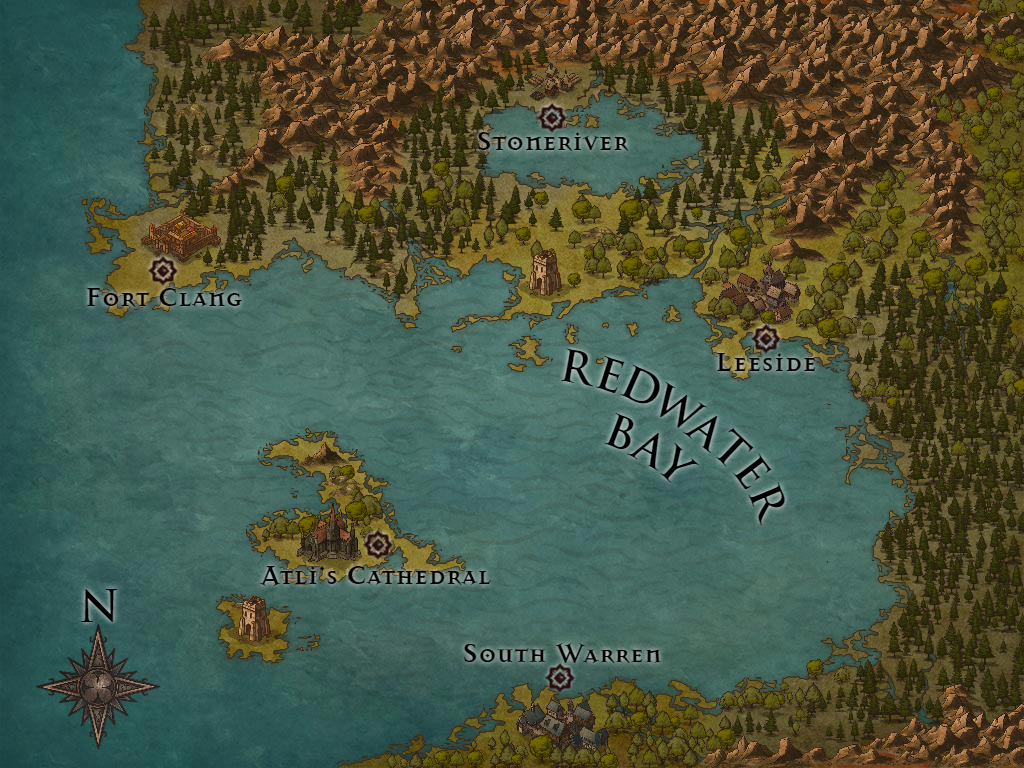 Redwater Bay the start of my new Homebrew Campaign. r/inkarnate