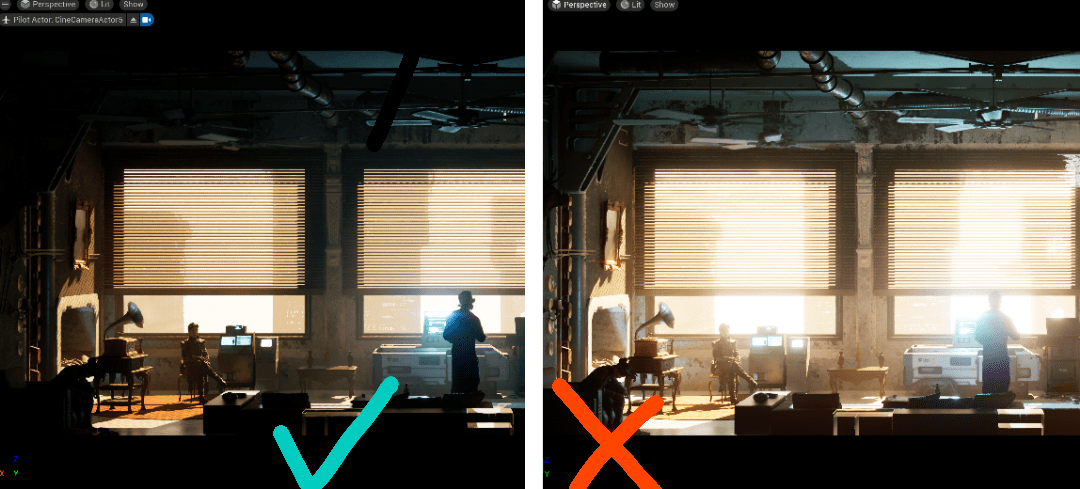 Clip rendering with much brighter exposure than camera settings. Any