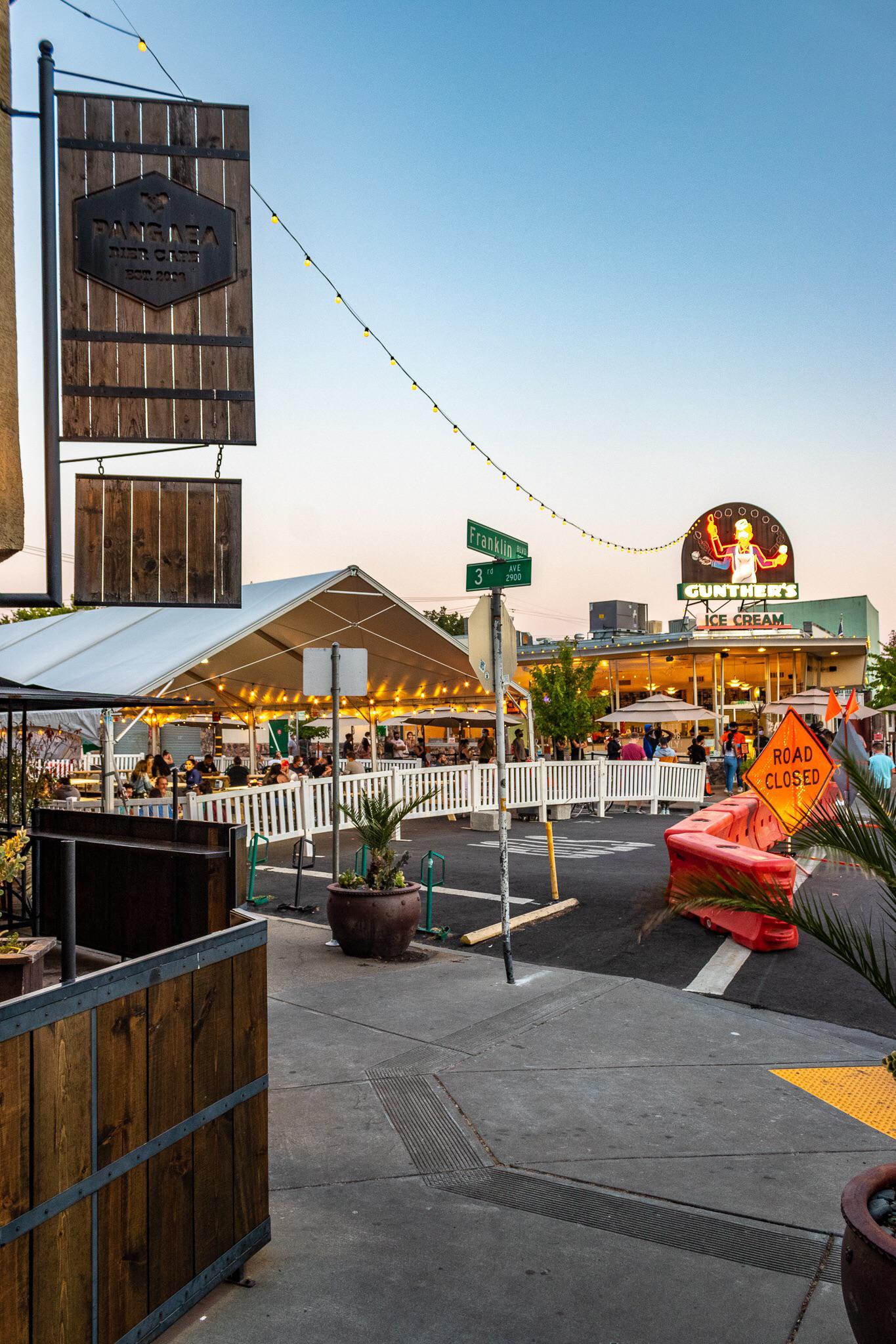 Pangaea Bier Cafe & Gunther’s Ice Cream closed down the street and