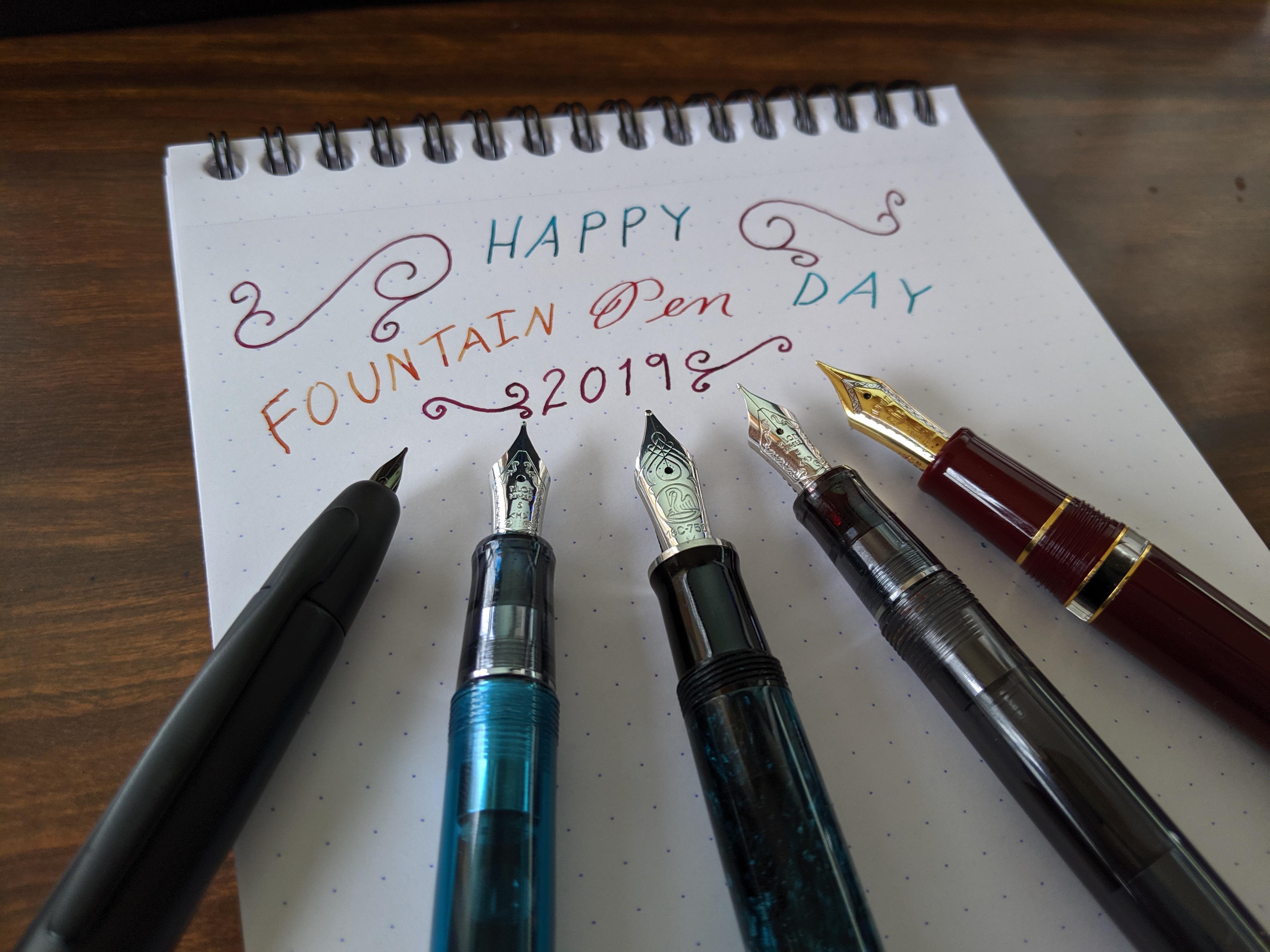 Happy Fountain Pen Day! r/fountainpens