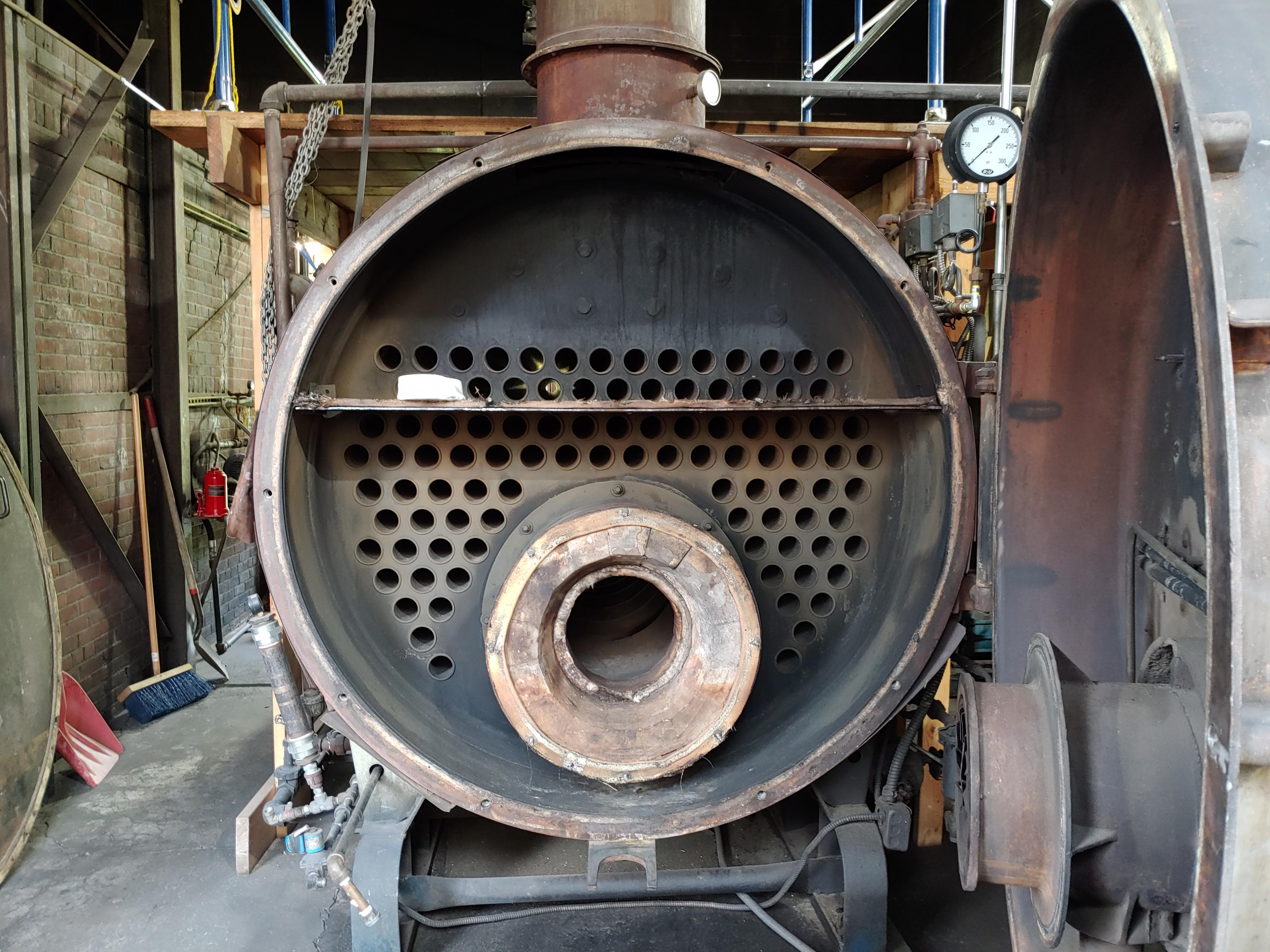 Working on a 1957 CleaverBrooks steam boiler! r/steamporn