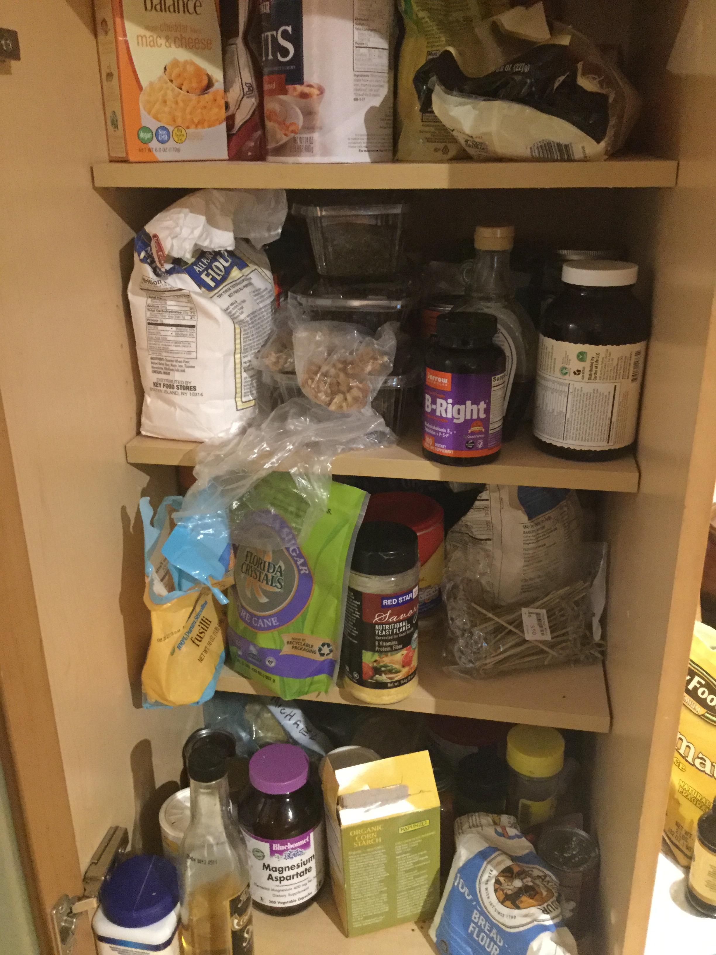 Photo of an actual vegan pantry r/vegan