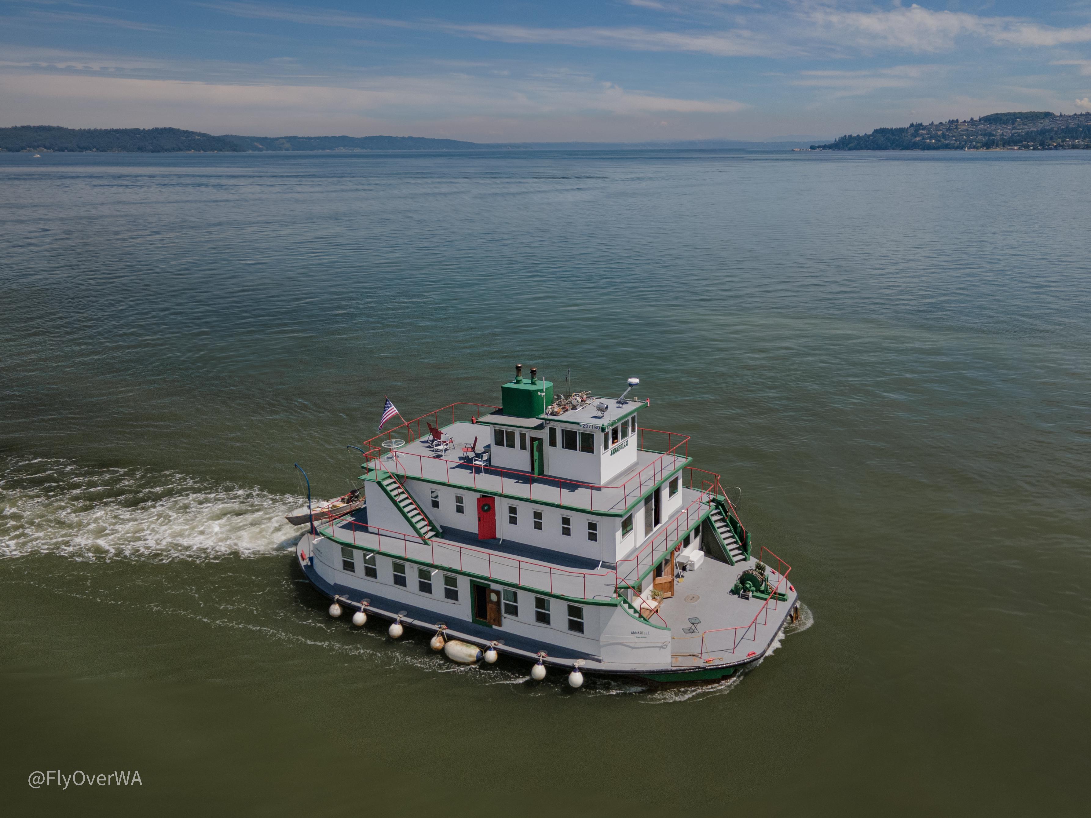 A Seattle couple purchased a retired ferry boat and converted it into