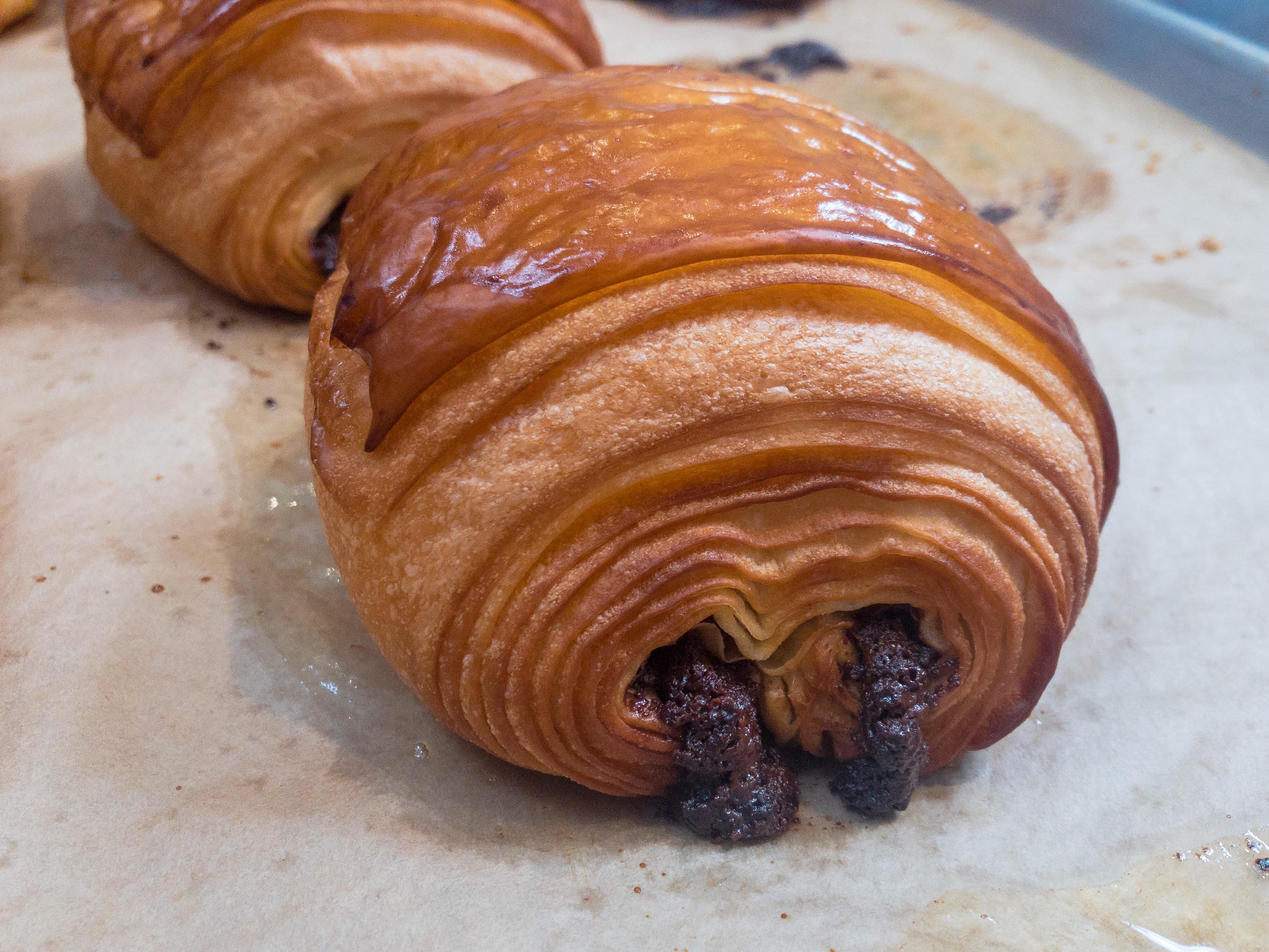 [OC] Chocolate Croissant // Pain au Chocolat r/Baking