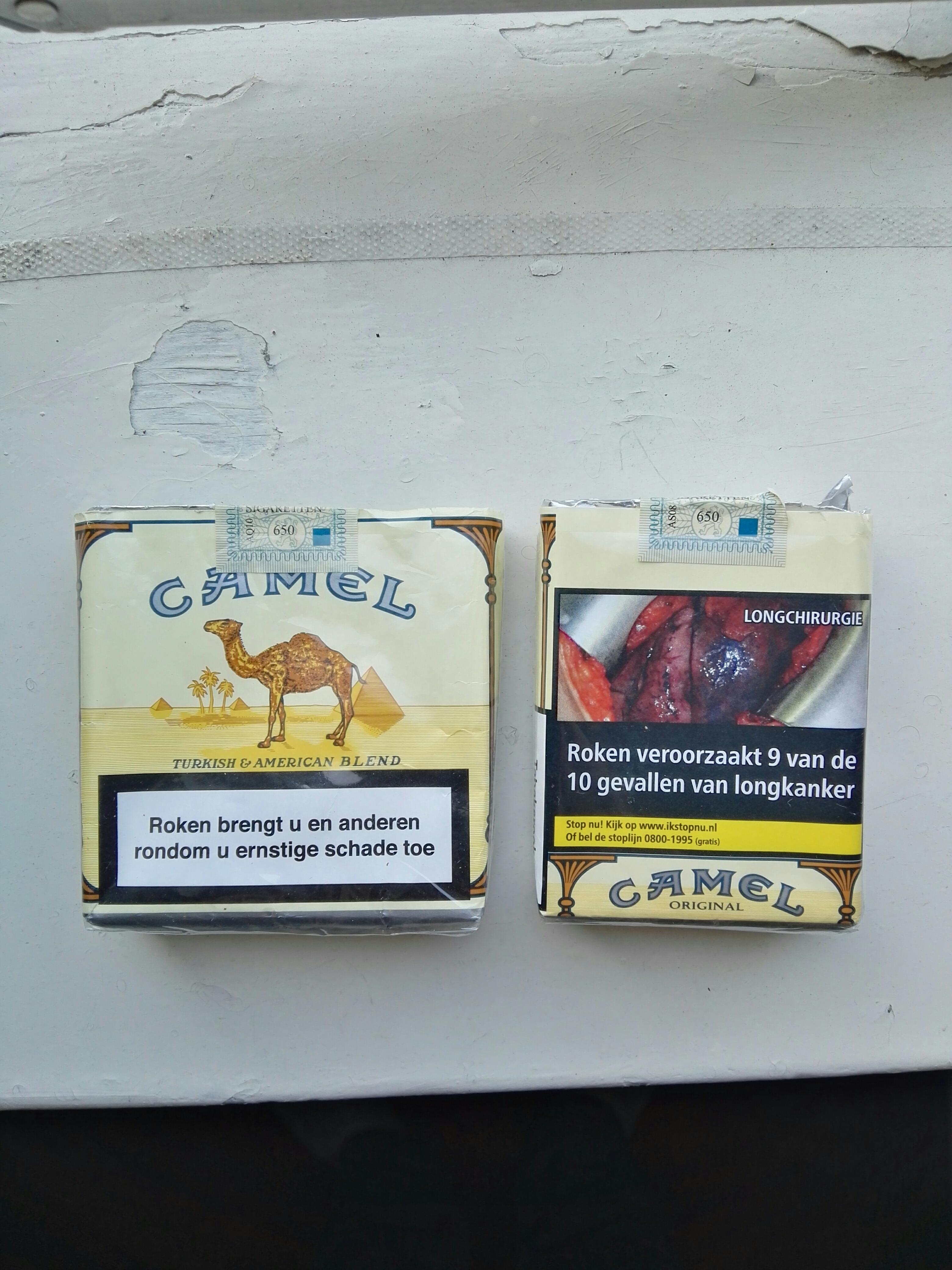 Camels unfiltered. The new warnings kinda killed the packaging. r/Cigarettes