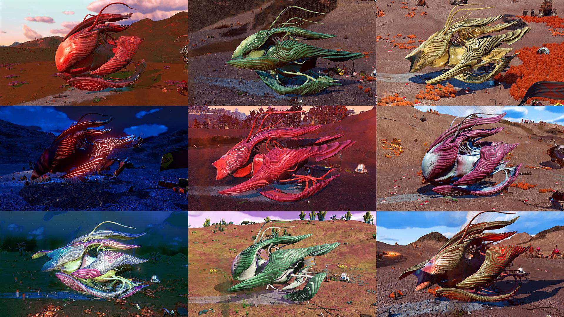 Best looking living ships I've found so far r/NoMansSkyTheGame
