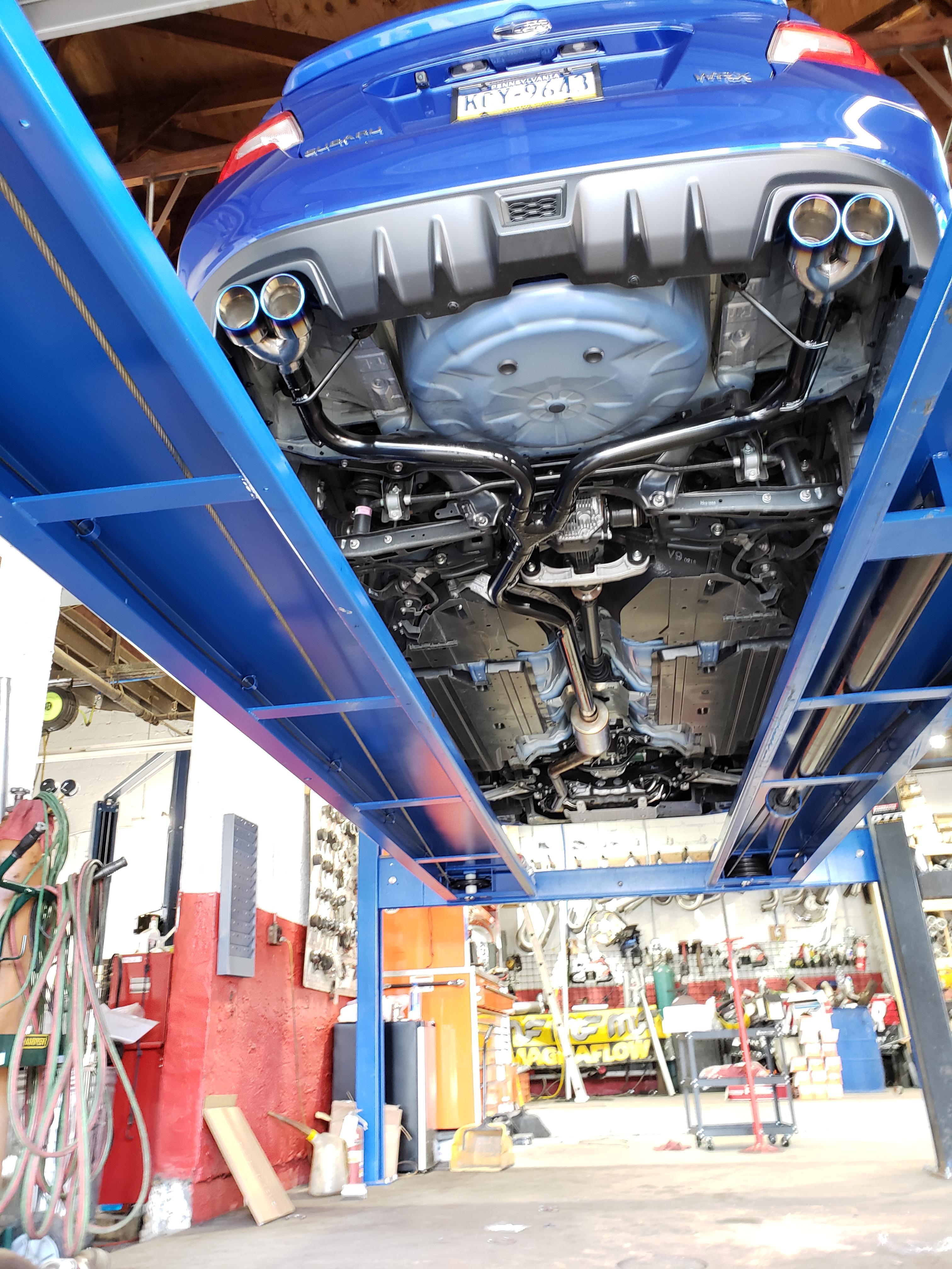 Magnaflow muffler and a cat delete has my subie sounding amazing! All