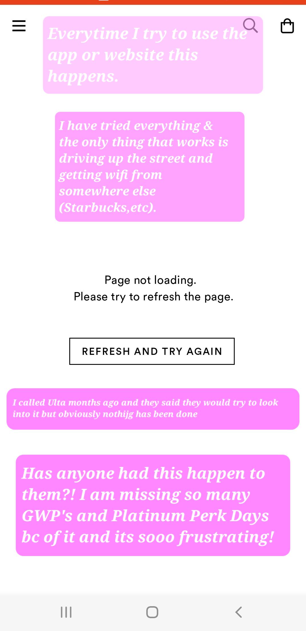 Does anyone know what this means or how to fix it? r/Ulta