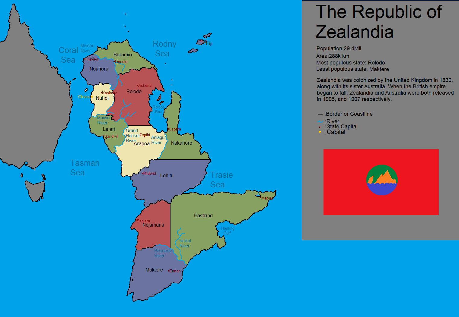 What if New Zealand was bigger? Zealandia. r/imaginarymaps