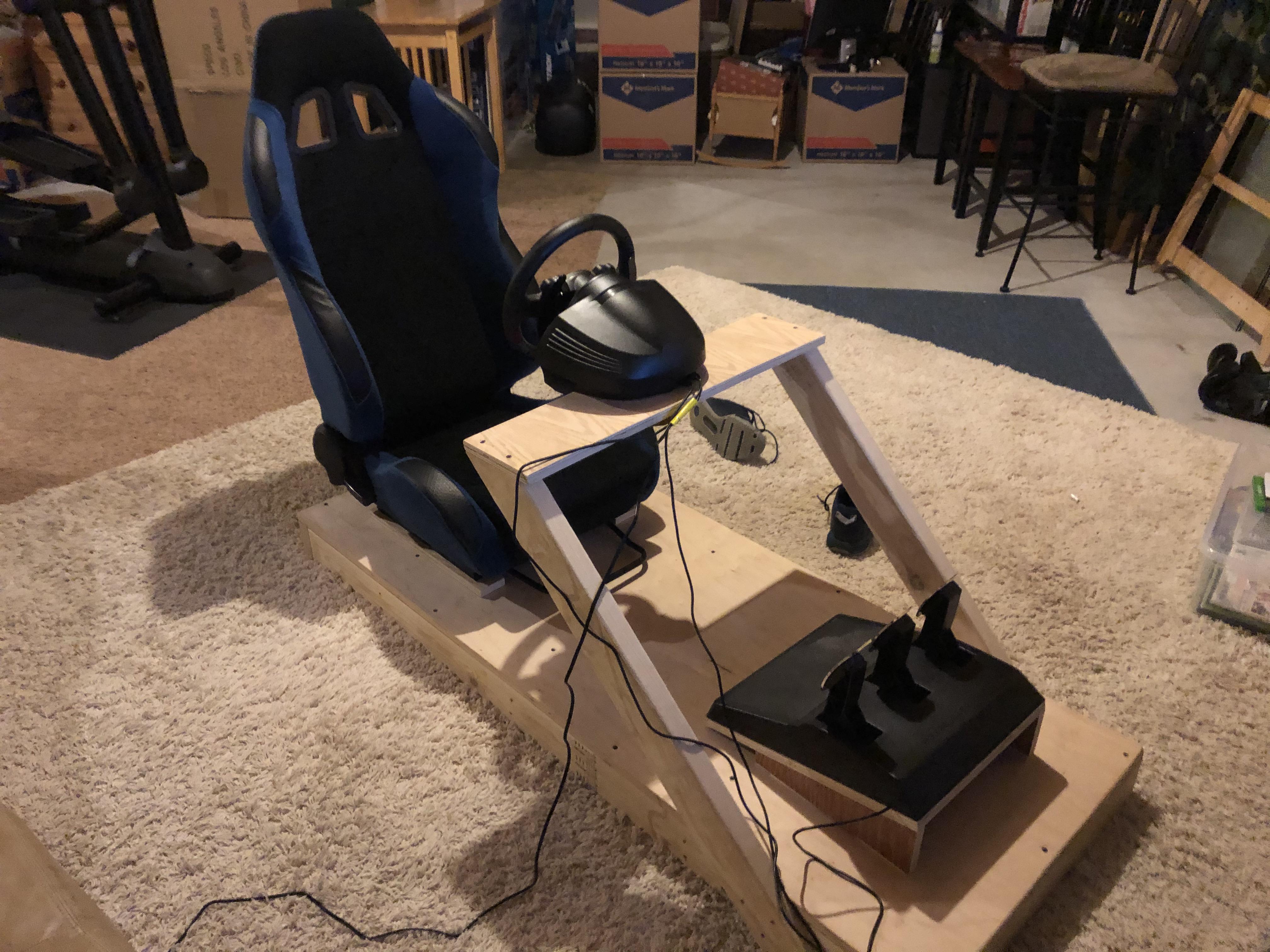 Diy Racing Simulator Seat Homemade Racing Cockpit 3d Warehouse