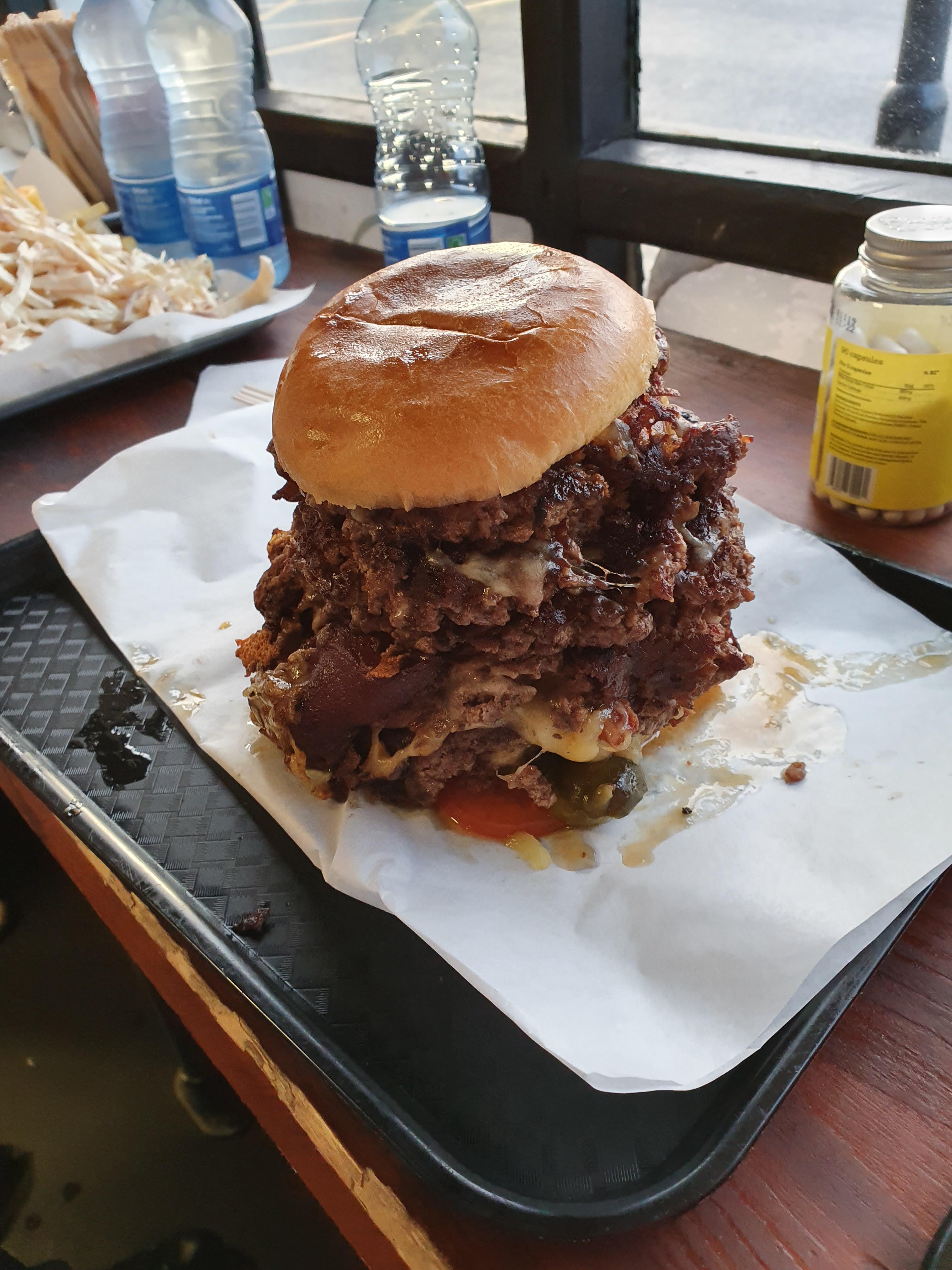 Burger challenge at Dope burger in Hull, UK r/burgers