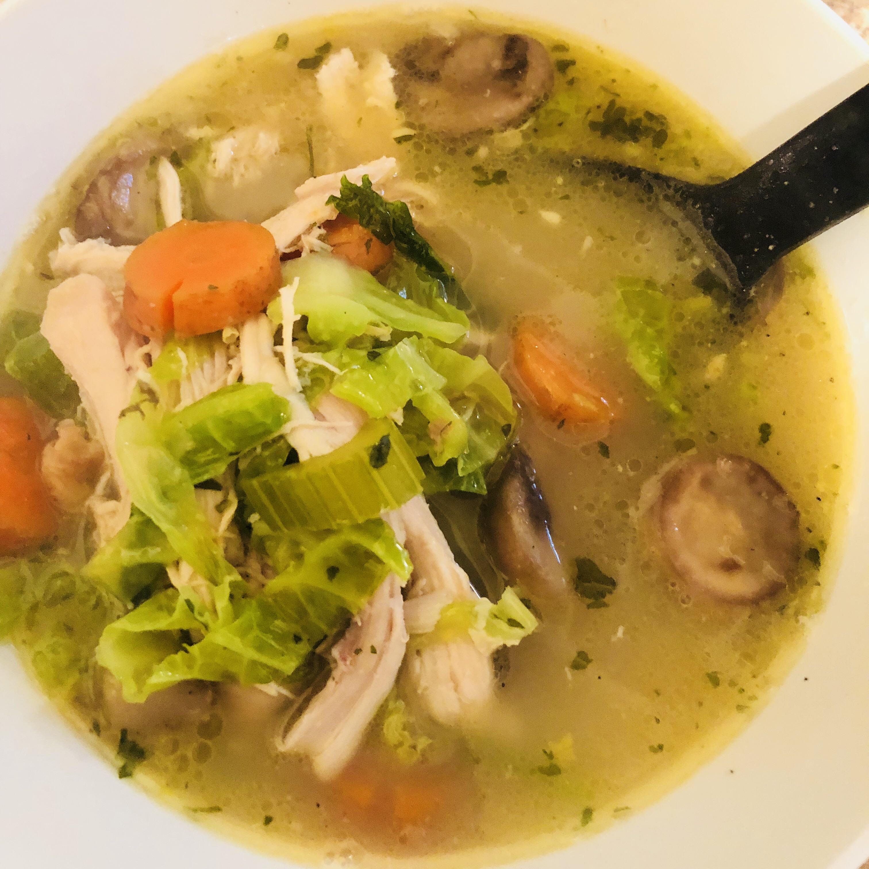 Keto No Noodle Chicken Soup r/ketorecipes
