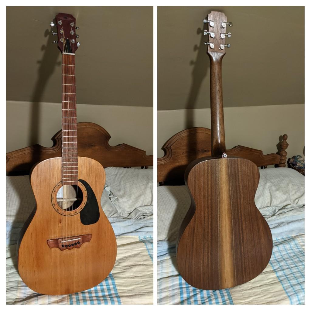 Acoustic guitar I built from scratch (with plans of course). I built it