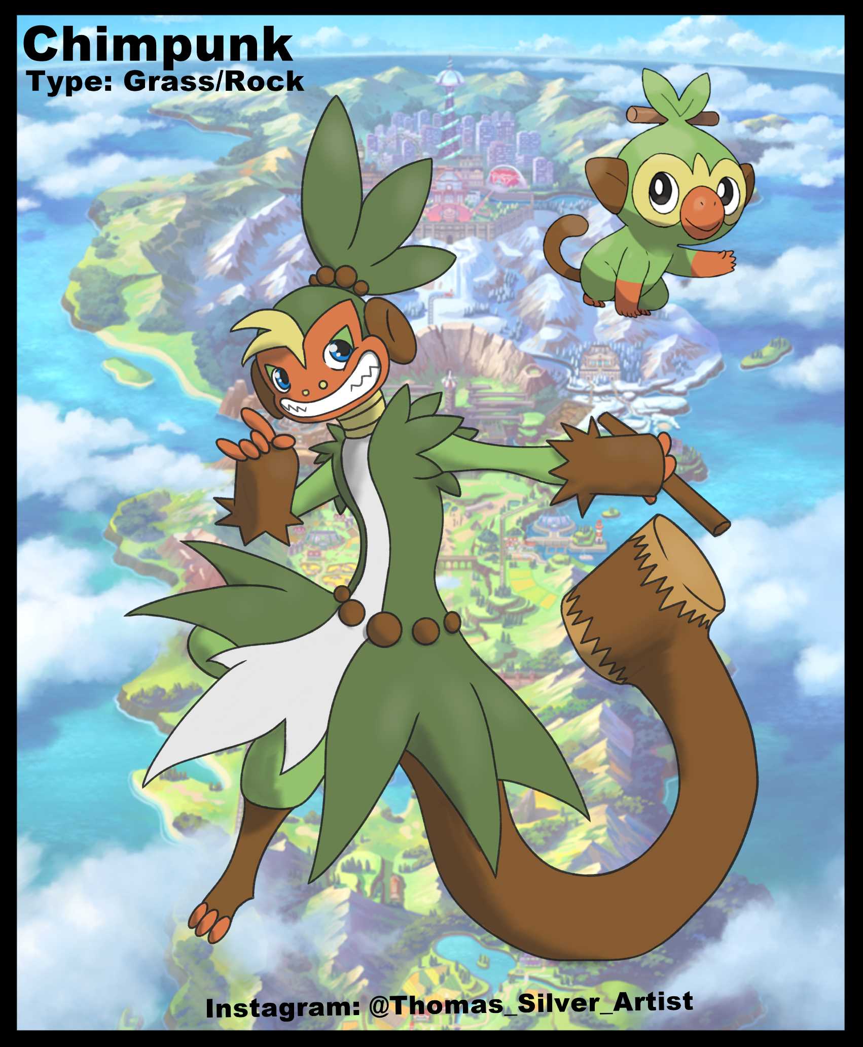 My Feminine Punk Rocker Grookey Evolution! r/pokemon