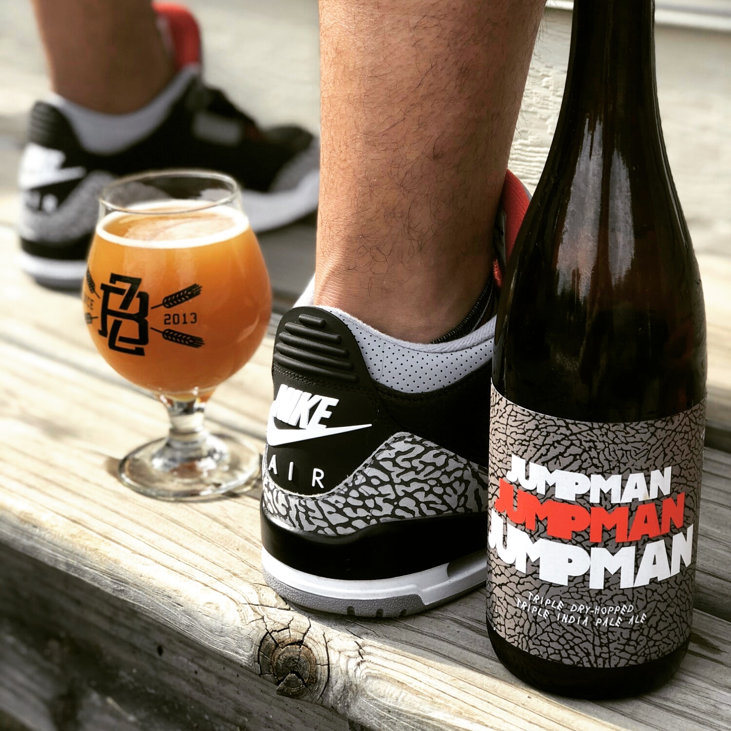 My favorite 3's, with my favorite jordan inspired beer and favorite