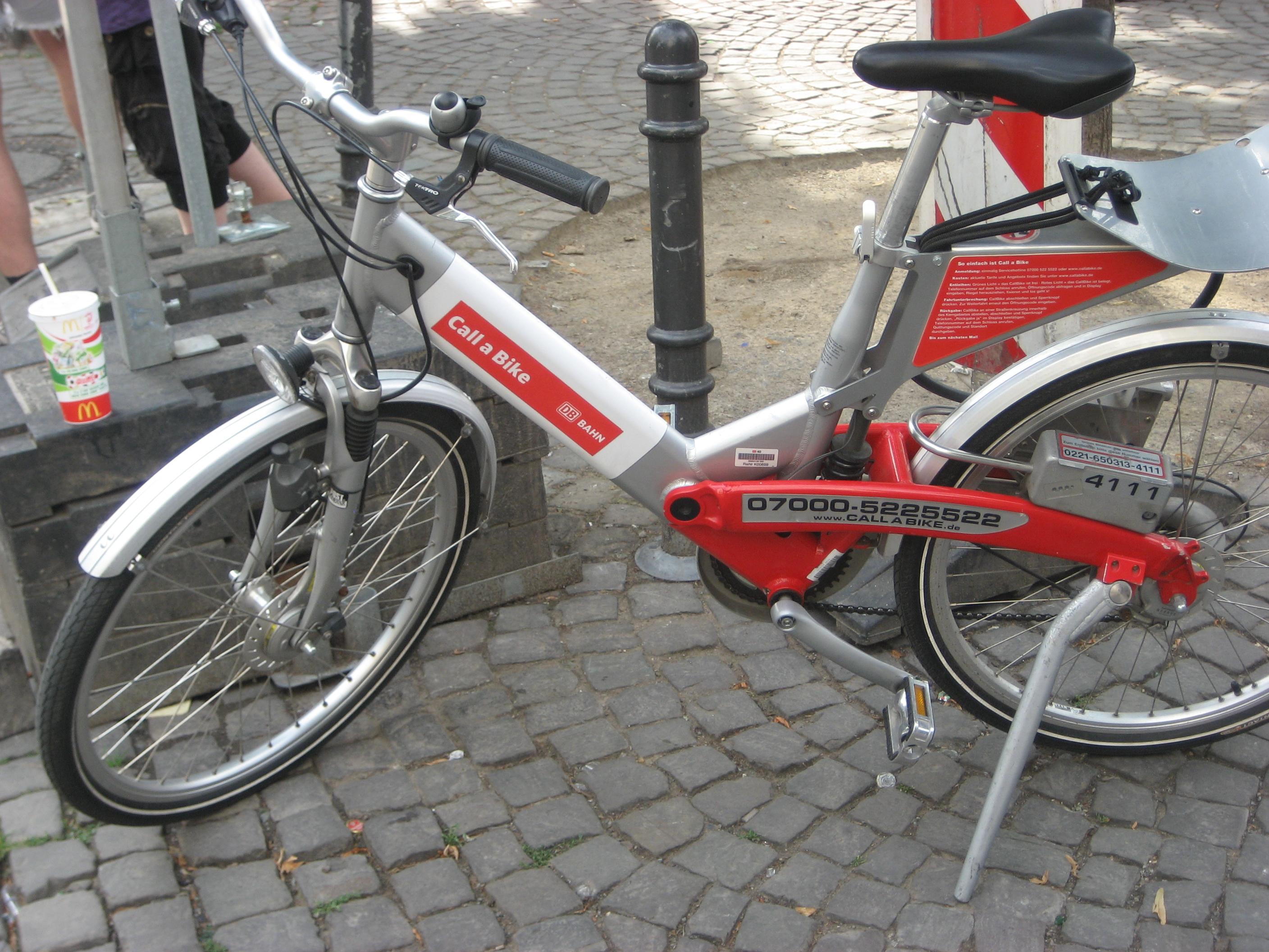 Dockless "Call a Bike" bikes have existed in Germany for over a decade