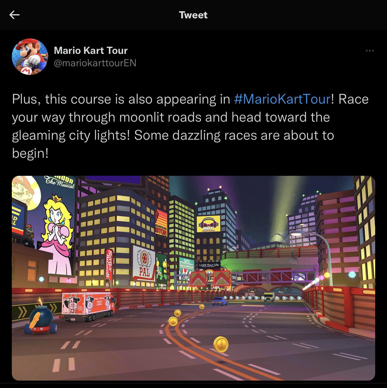 Moonview Highway is coming to Mario Kart Tour r/mariokart